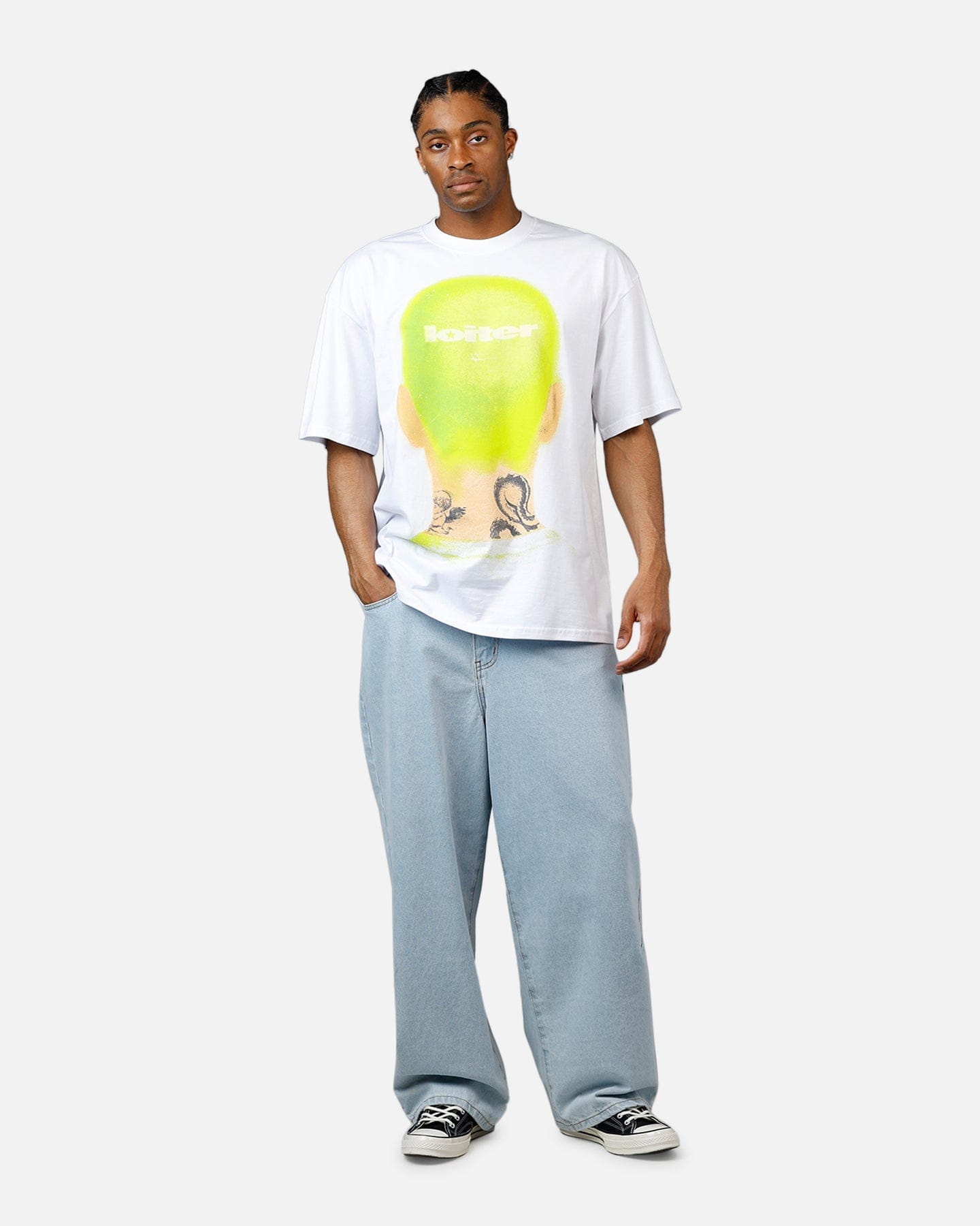 Loiter Backview T - Shirt White