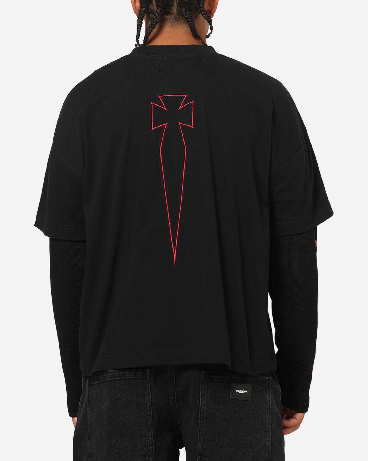 Saint Morta Athletc Season 2 Long Sleeve T - Shirt Black/Red