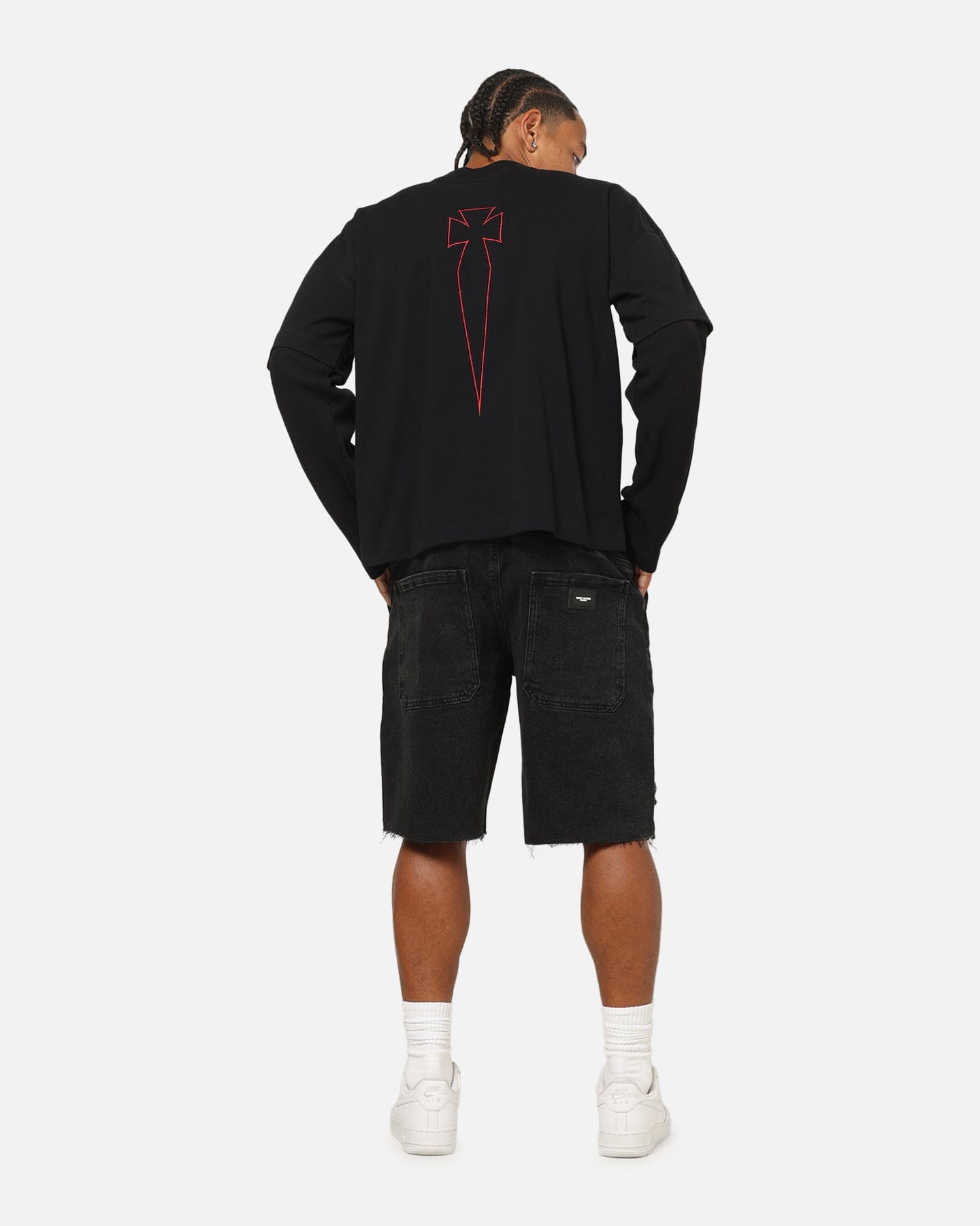 Saint Morta Athletc Season 2 Long Sleeve T - Shirt Black/Red