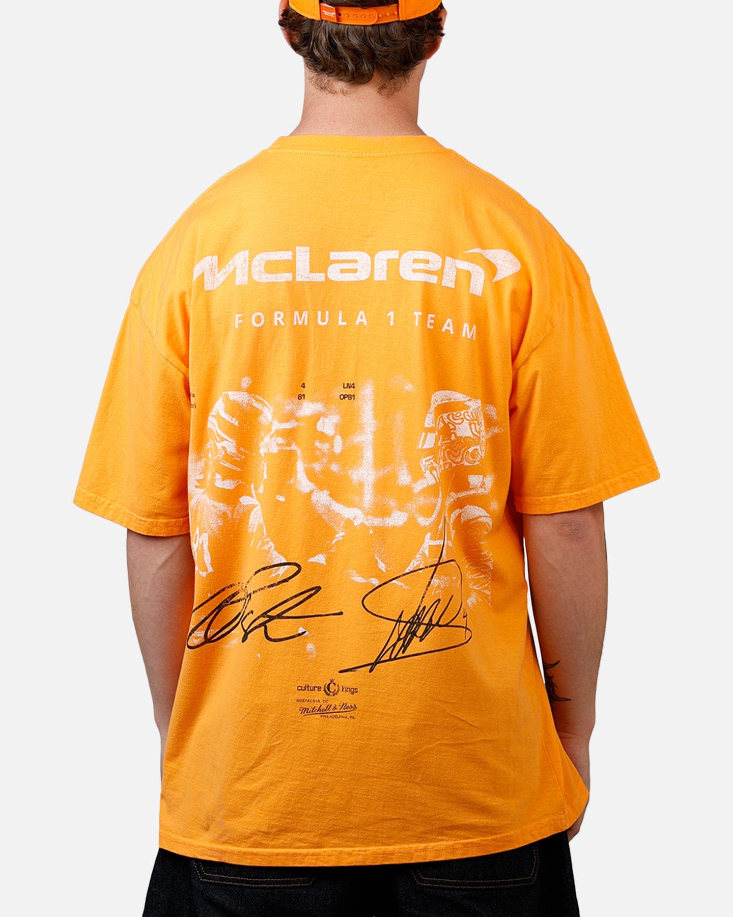 Oscar Culture Kings x McLaren F1 Oscar & Lando T - Shirt Orange