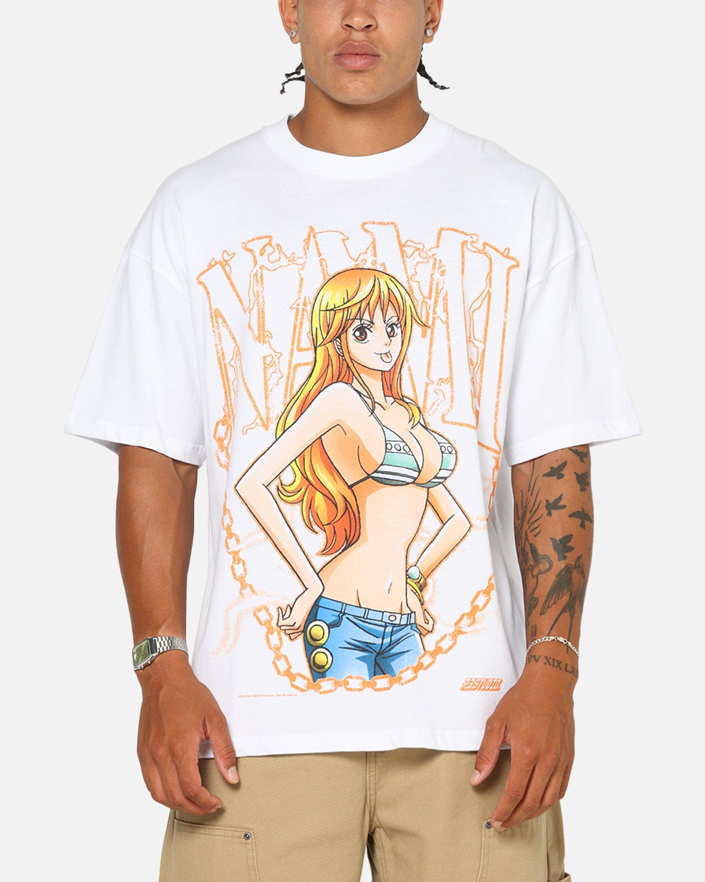73studio x One Piece Nami Vintage T - Shirt White