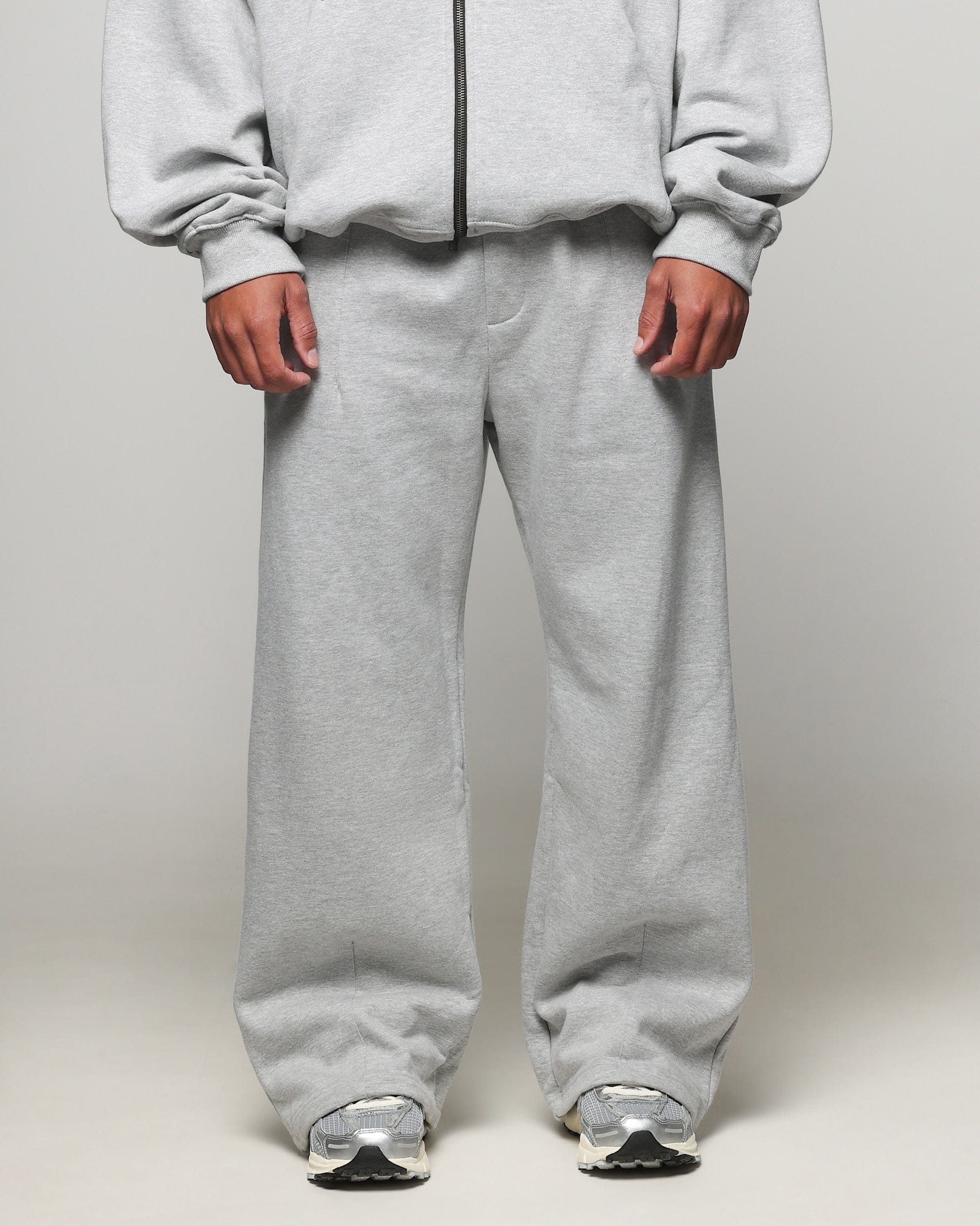 American Thrift Wide Leg Pants Grey Heather
