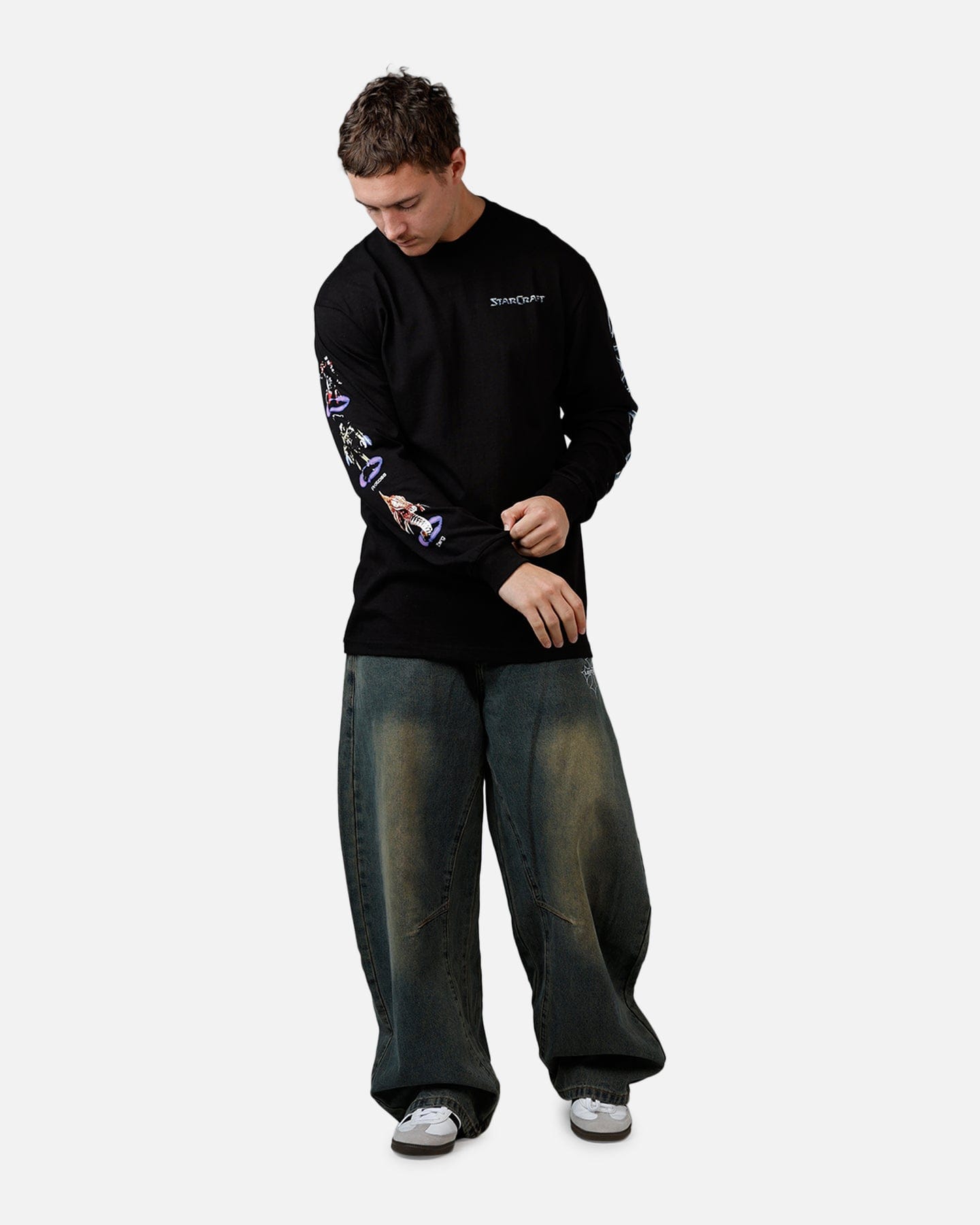73studio x Starcraft Race Long Sleeve T - Shirt Black
