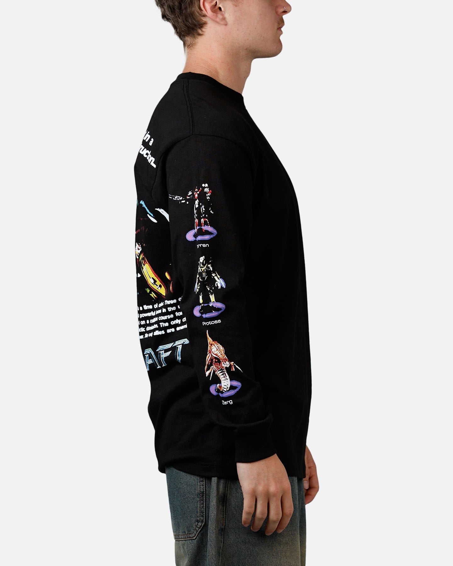 73studio x Starcraft Race Long Sleeve T - Shirt Black