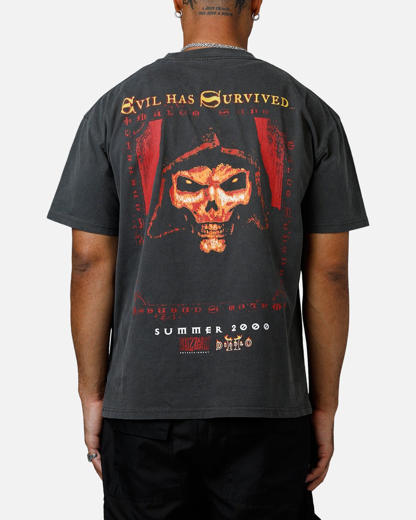 73studio x Diablo II Halloween Summer 2000 T - Shirt Black Wash