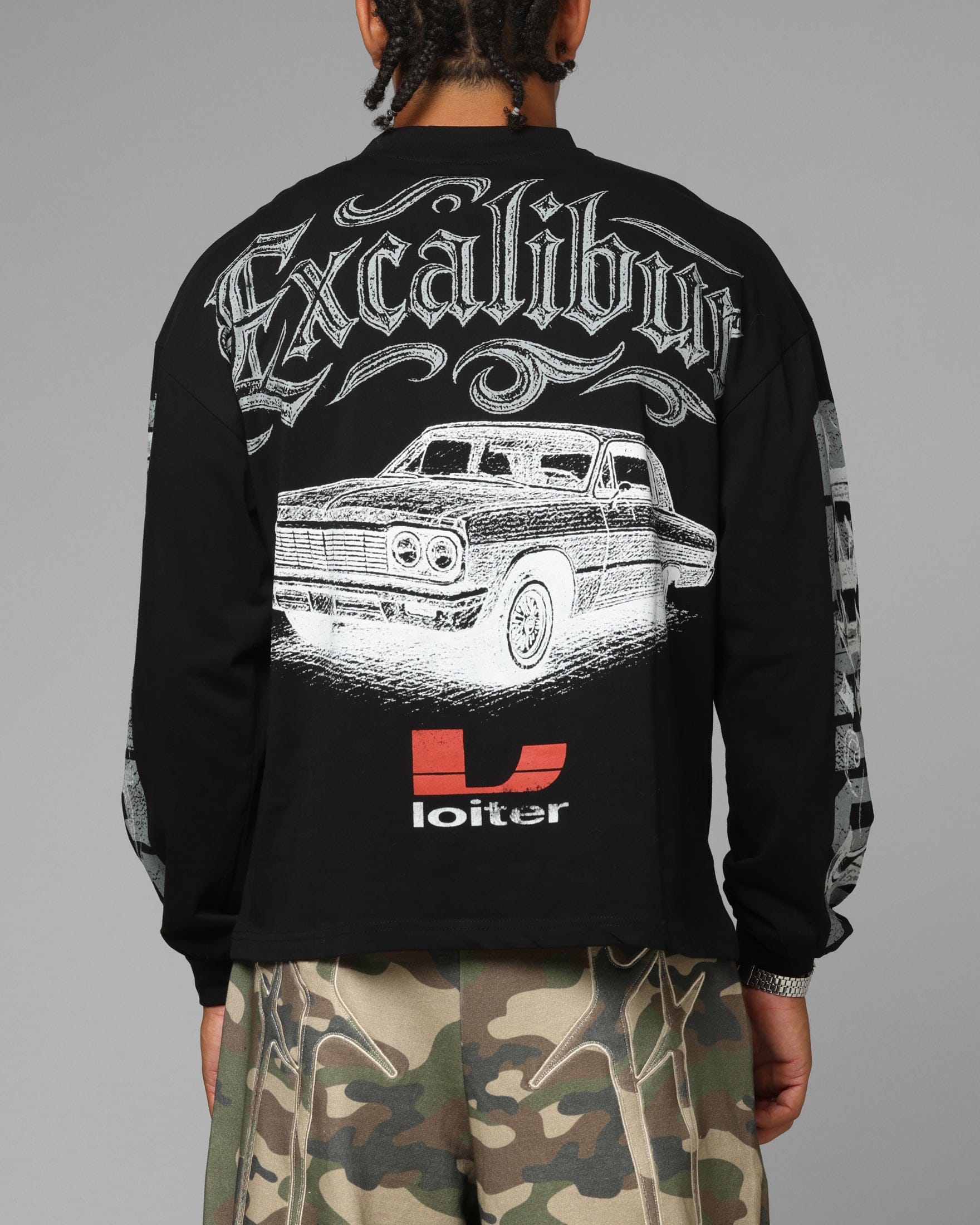 Loiter Low Rider Long Sleeve T - Shirt Black