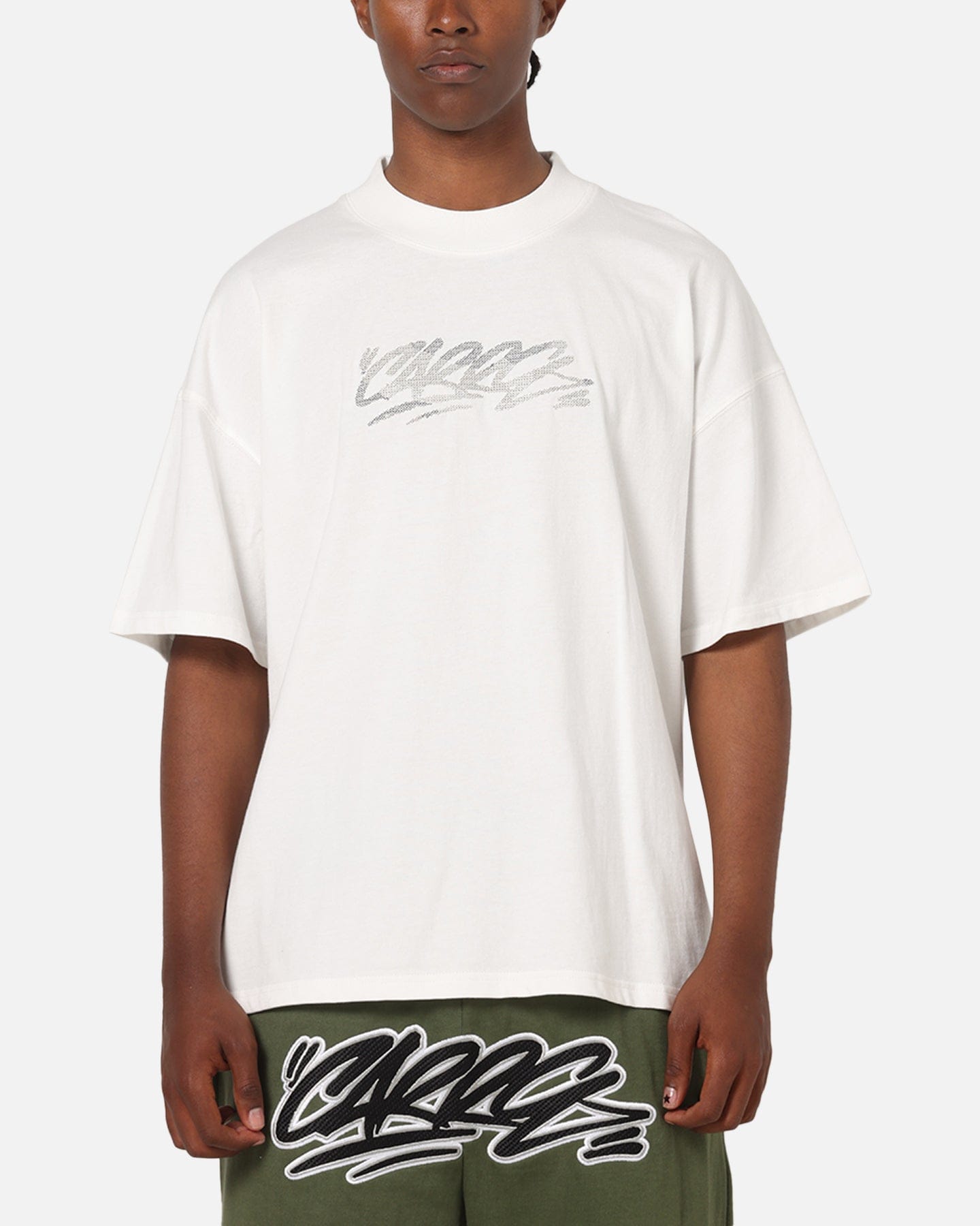 Carre Cross Stitch T - Shirt Off White