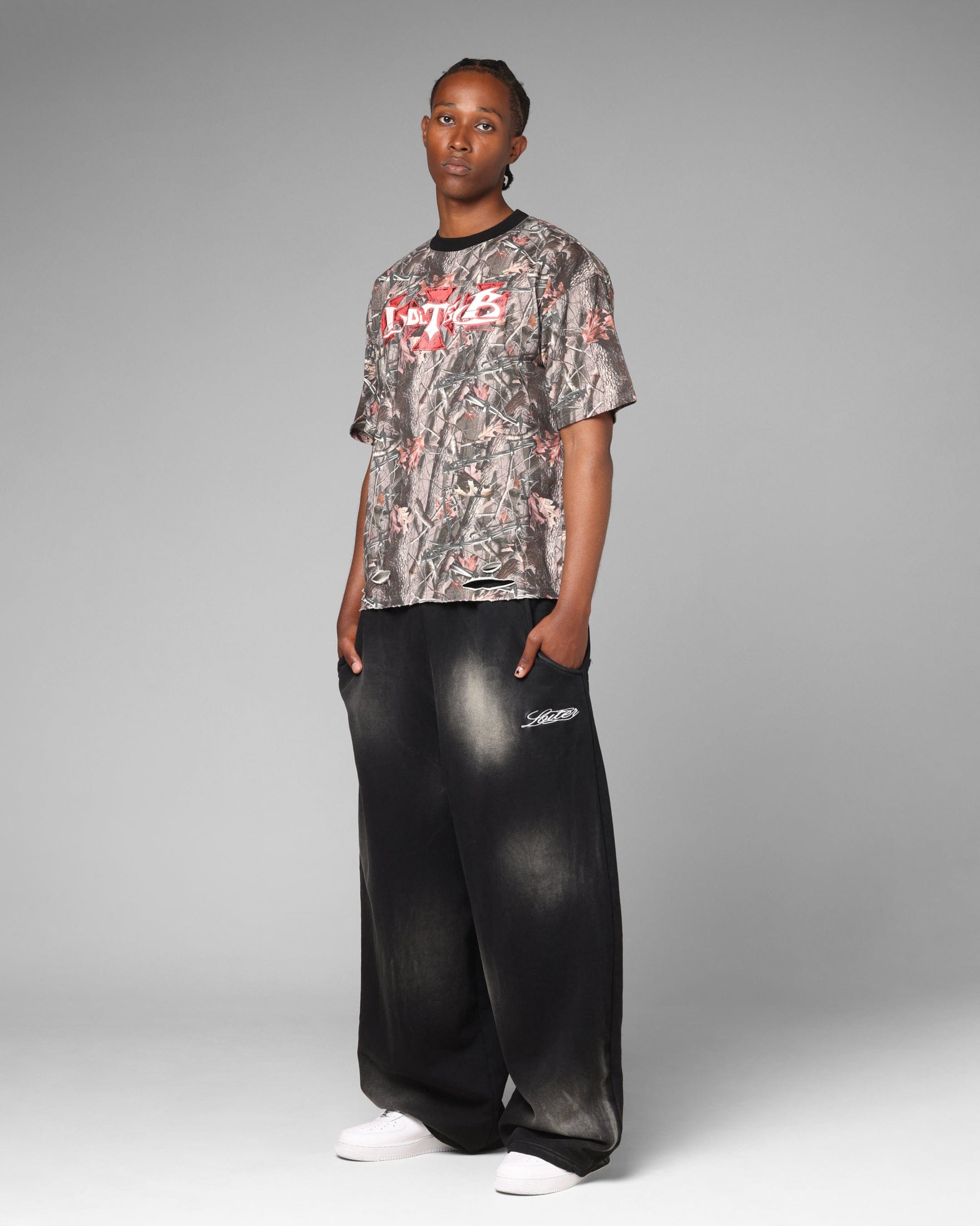 Loiter Purity Sweatpants Washed Black