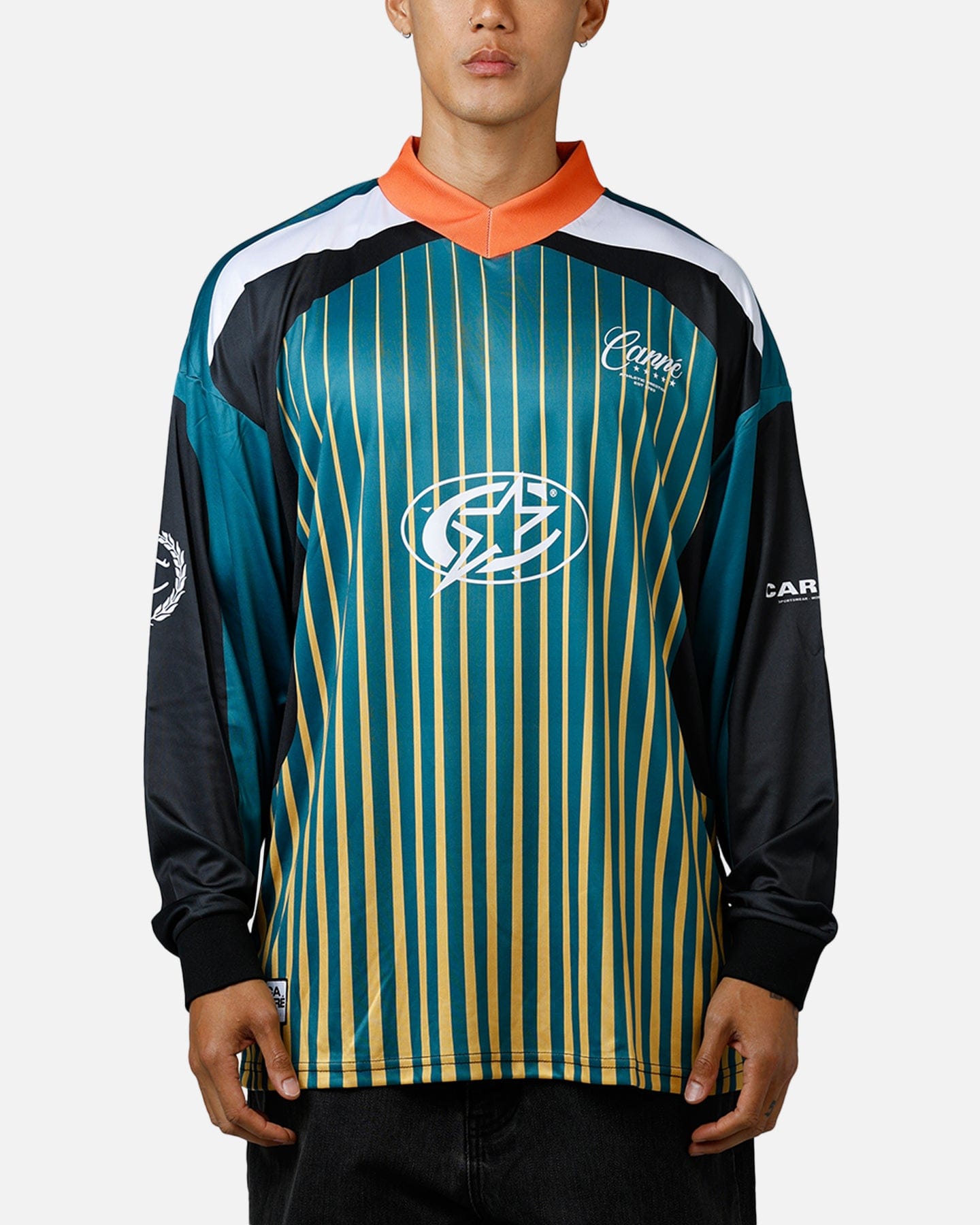 Carre All Star Football Long Sleeve T - Shirt Multi/Green