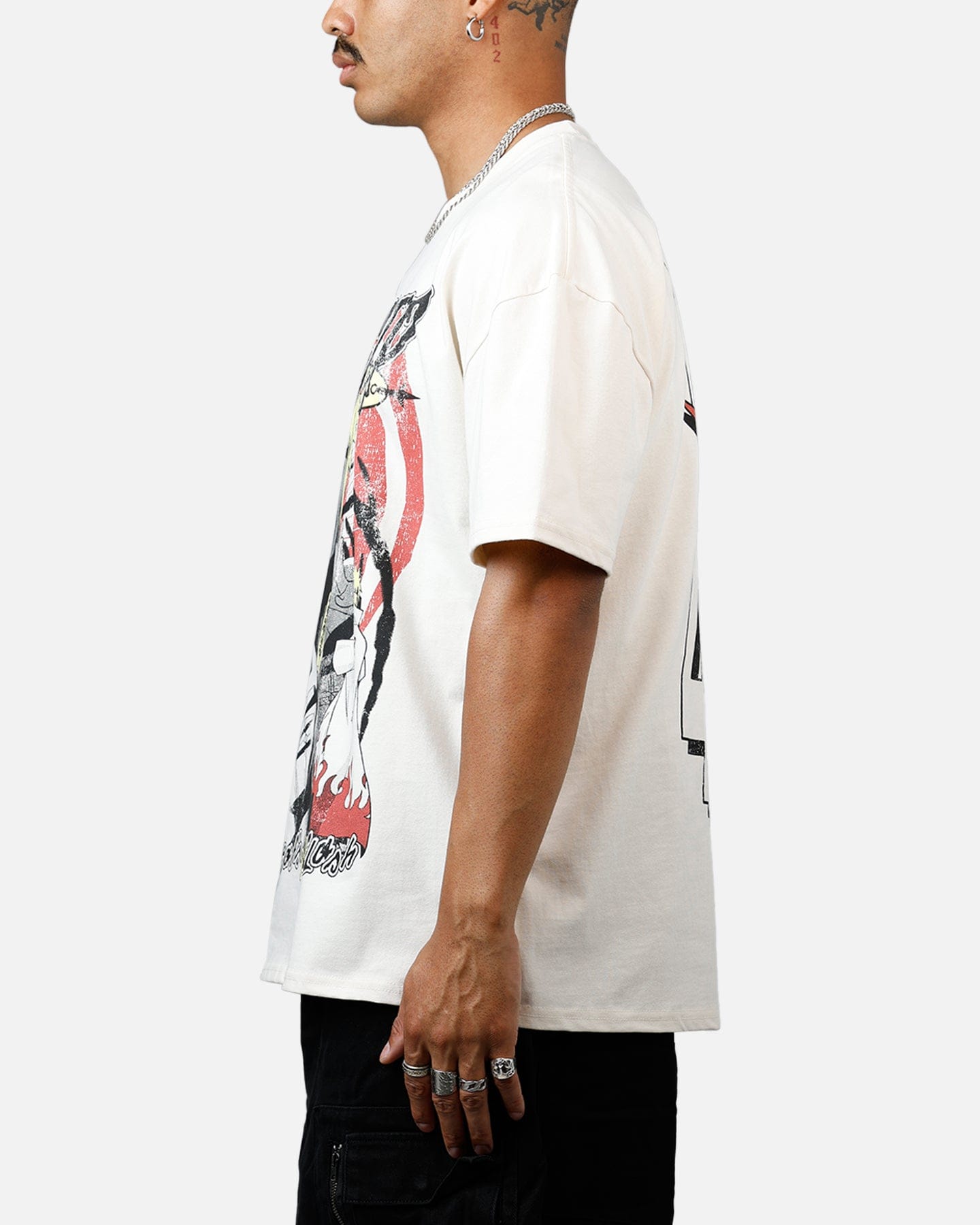 73studio x Naruto Minato Namikaze Heavyweight T - Shirt Off White