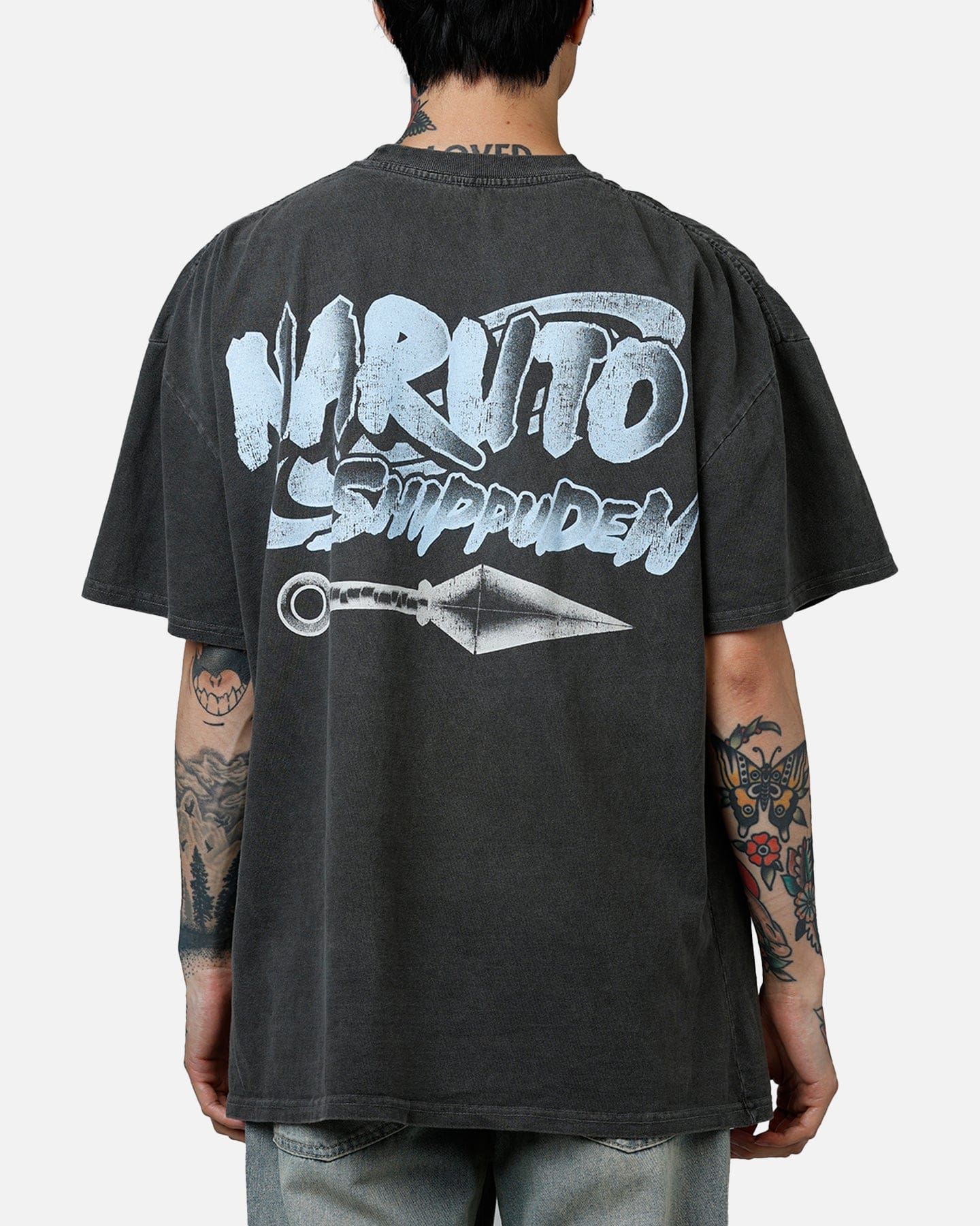 73studio x Naruto Naruto Shippuden Heavyweight T - Shirt Black Wash