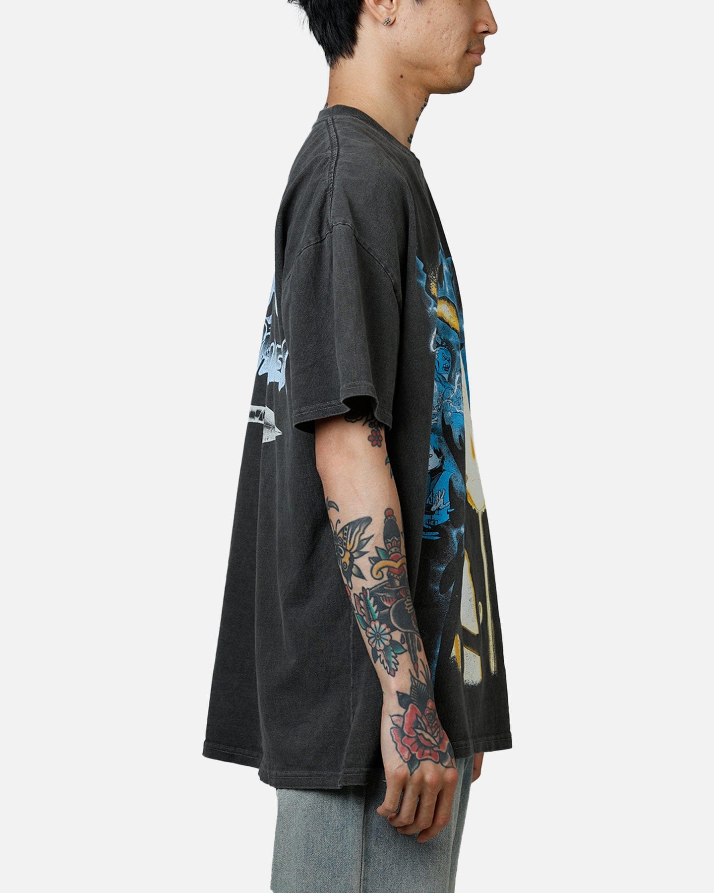 73studio x Naruto Naruto Shippuden Heavyweight T - Shirt Black Wash