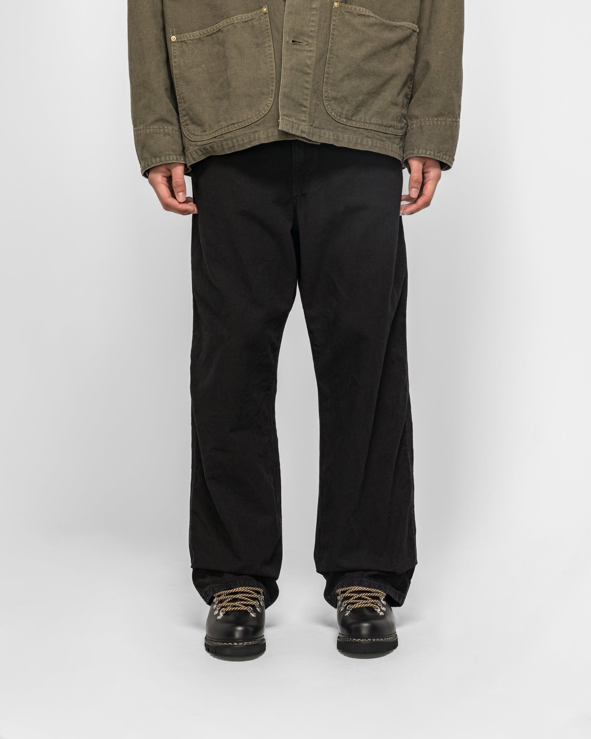 Orslow Dad's Fit Oxford Painter Pants - Black