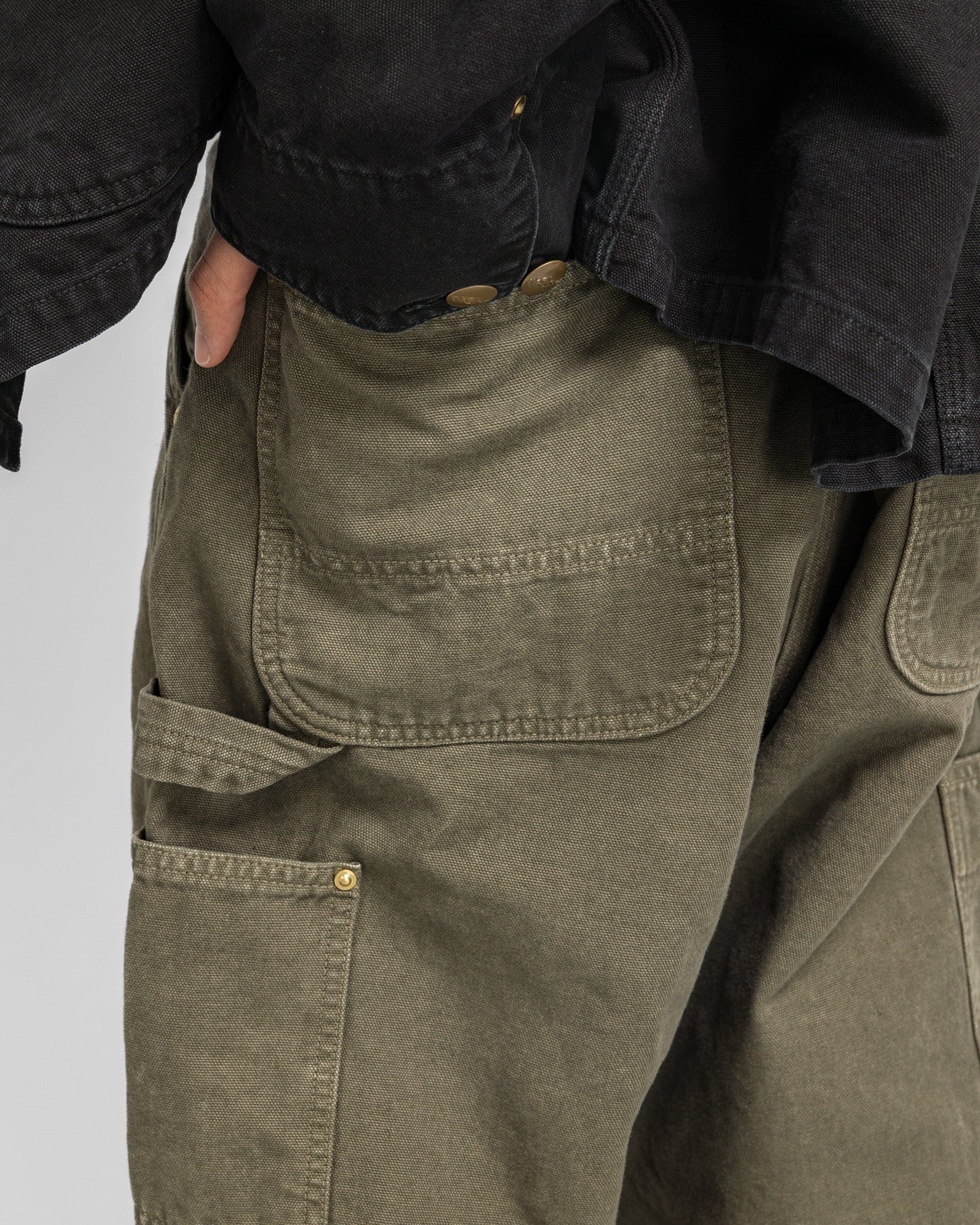 Orslow Dad's Fit Oxford Painter Pants - Army Green