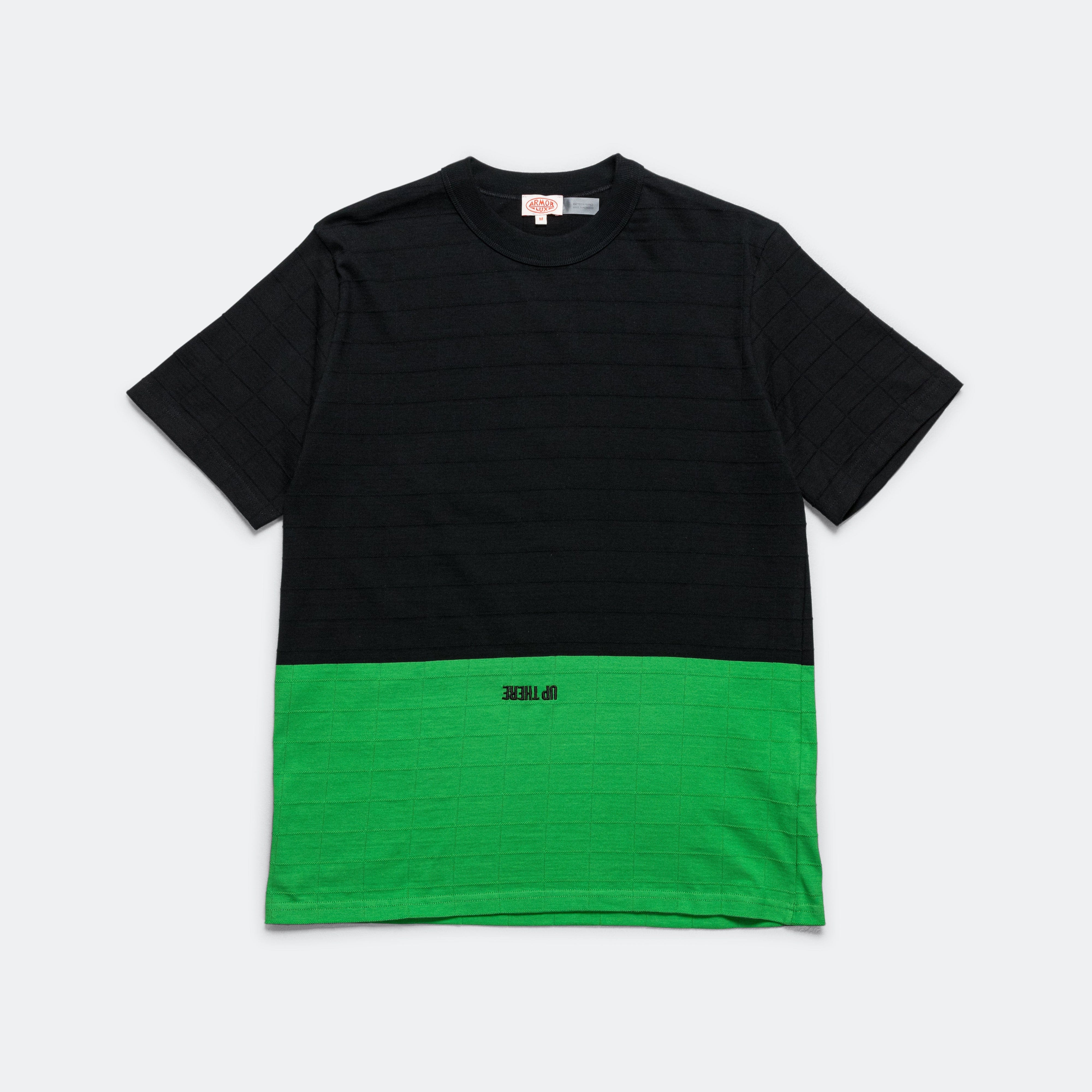 Armor Lux T - Shirt x UP THERE - Black/Fern Green