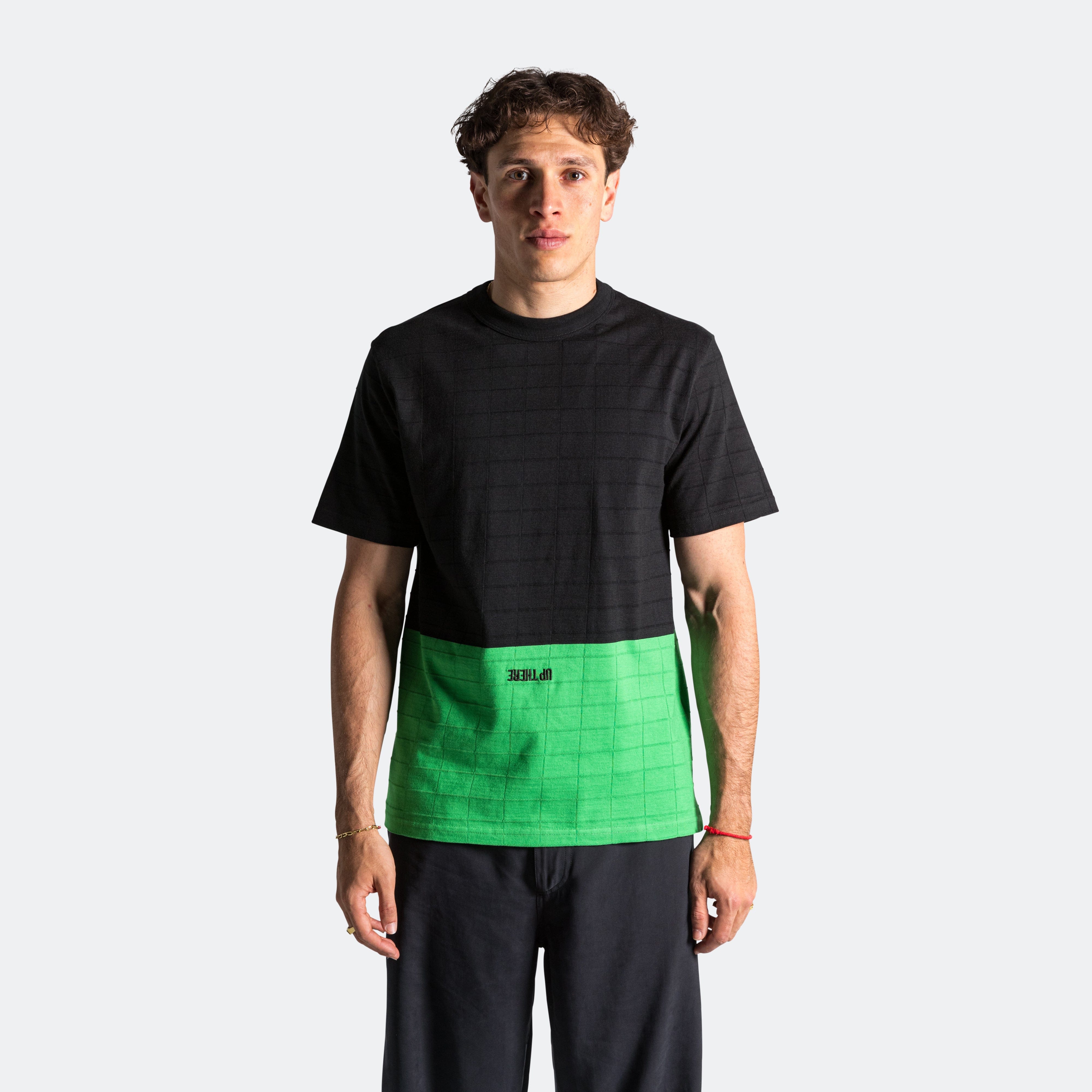 Armor Lux T - Shirt x UP THERE - Black/Fern Green