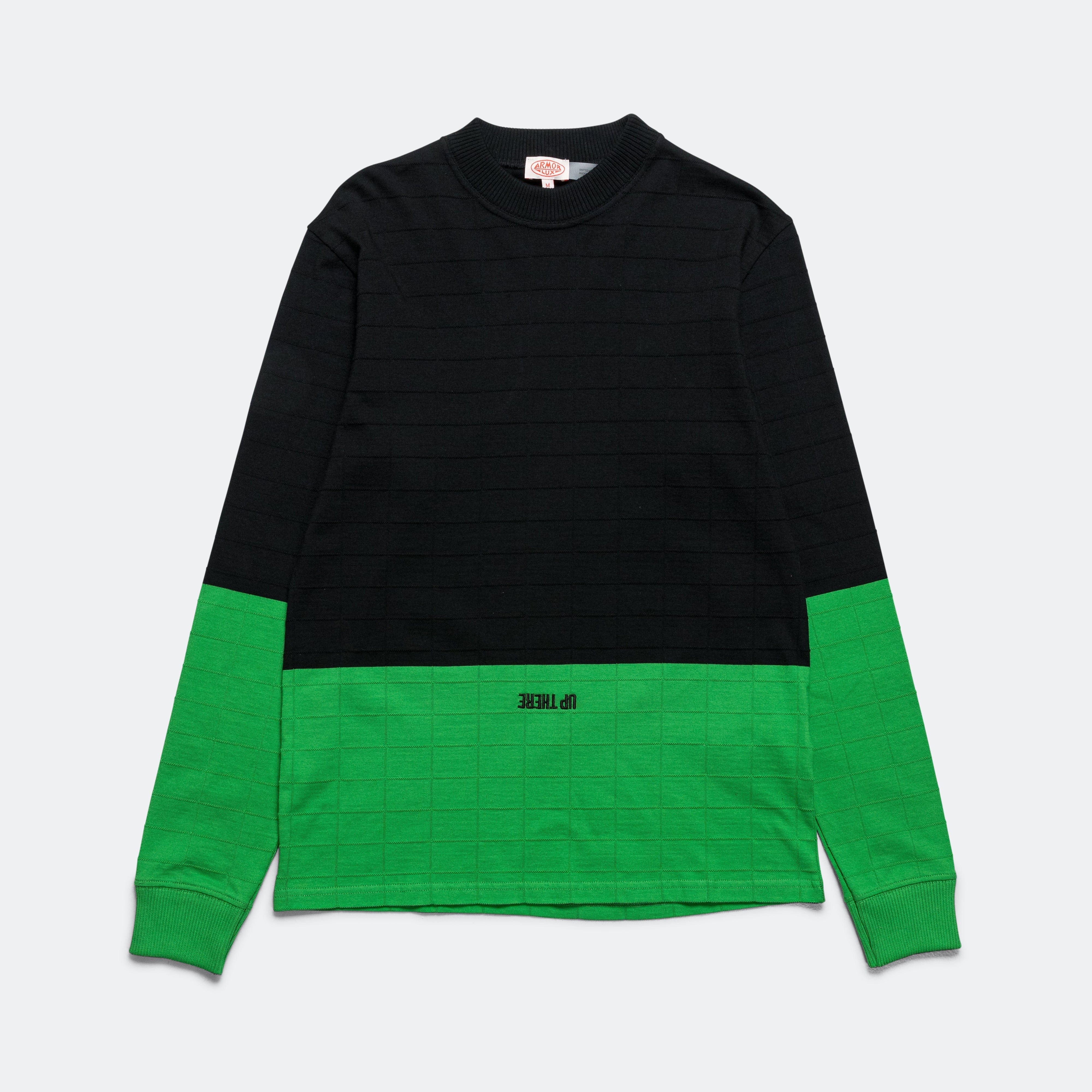 Armor Lux Crewneck x UP THERE - Black/Fern Green