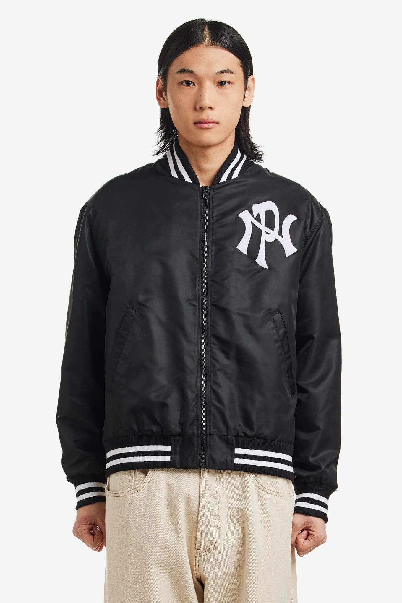 NO Problemo NYP NYLON VARSITY JACKET