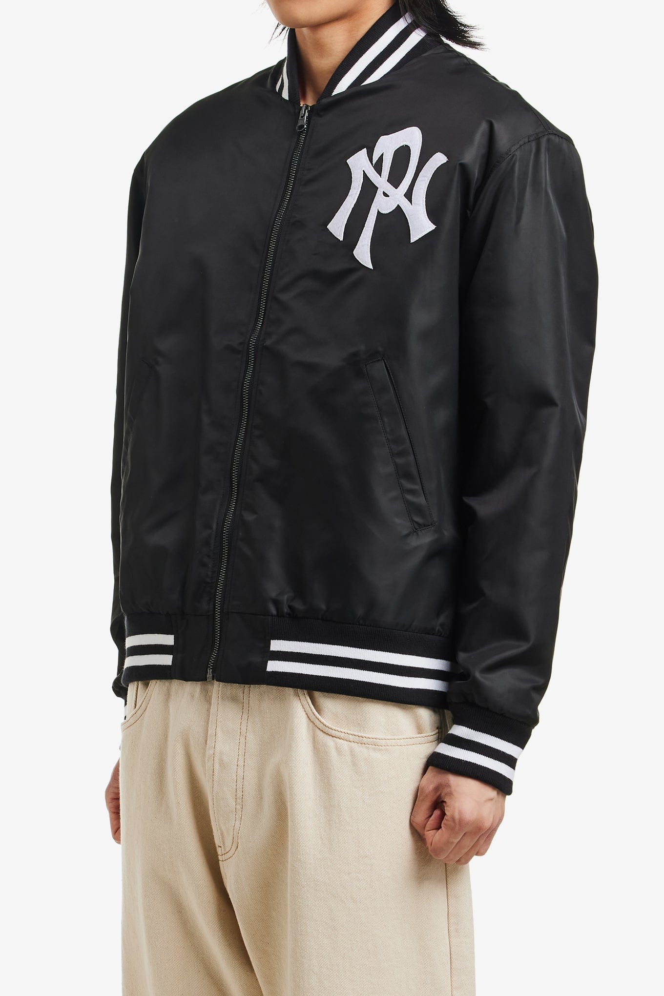 NO Problemo NYP NYLON VARSITY JACKET