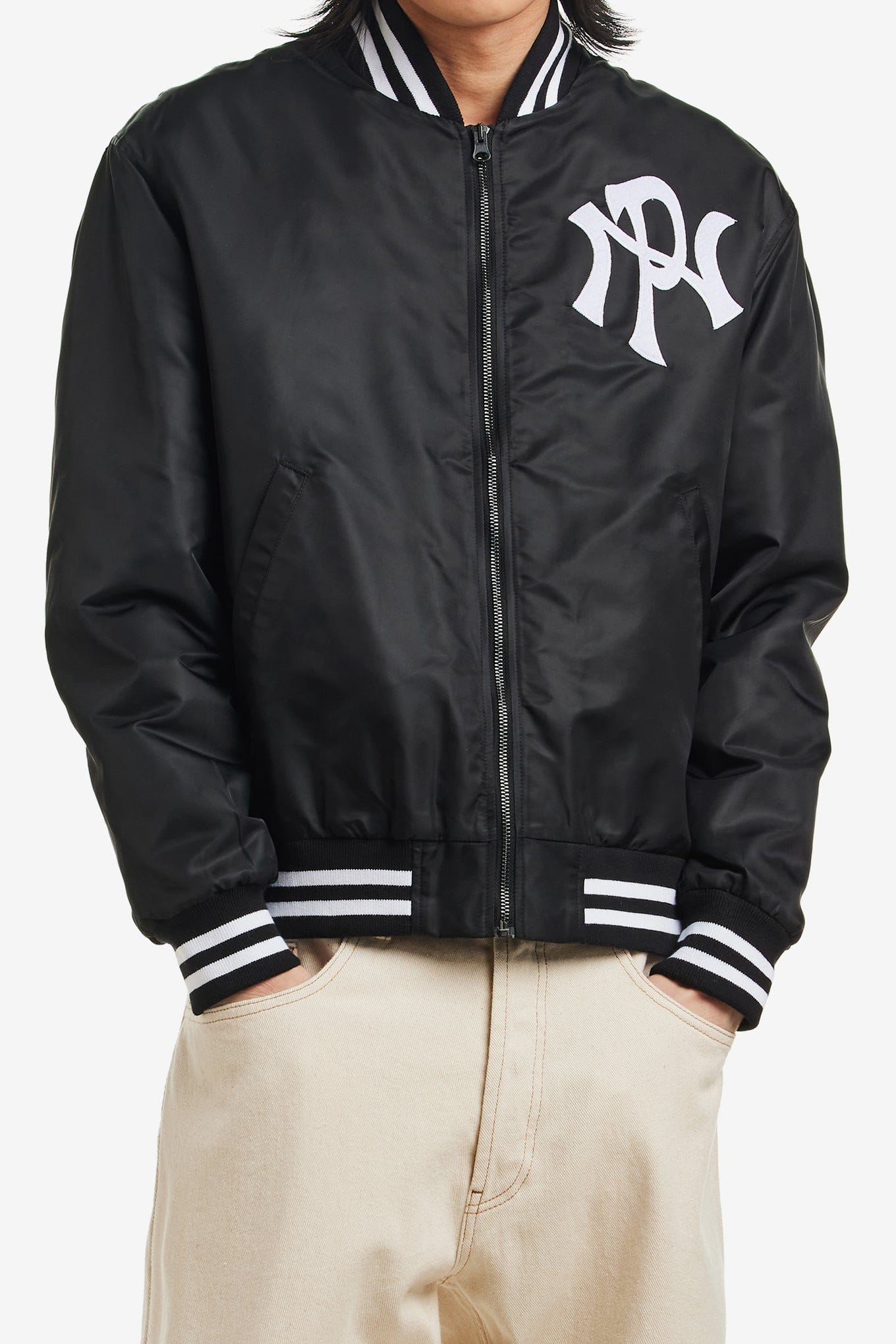 NO Problemo NYP NYLON VARSITY JACKET