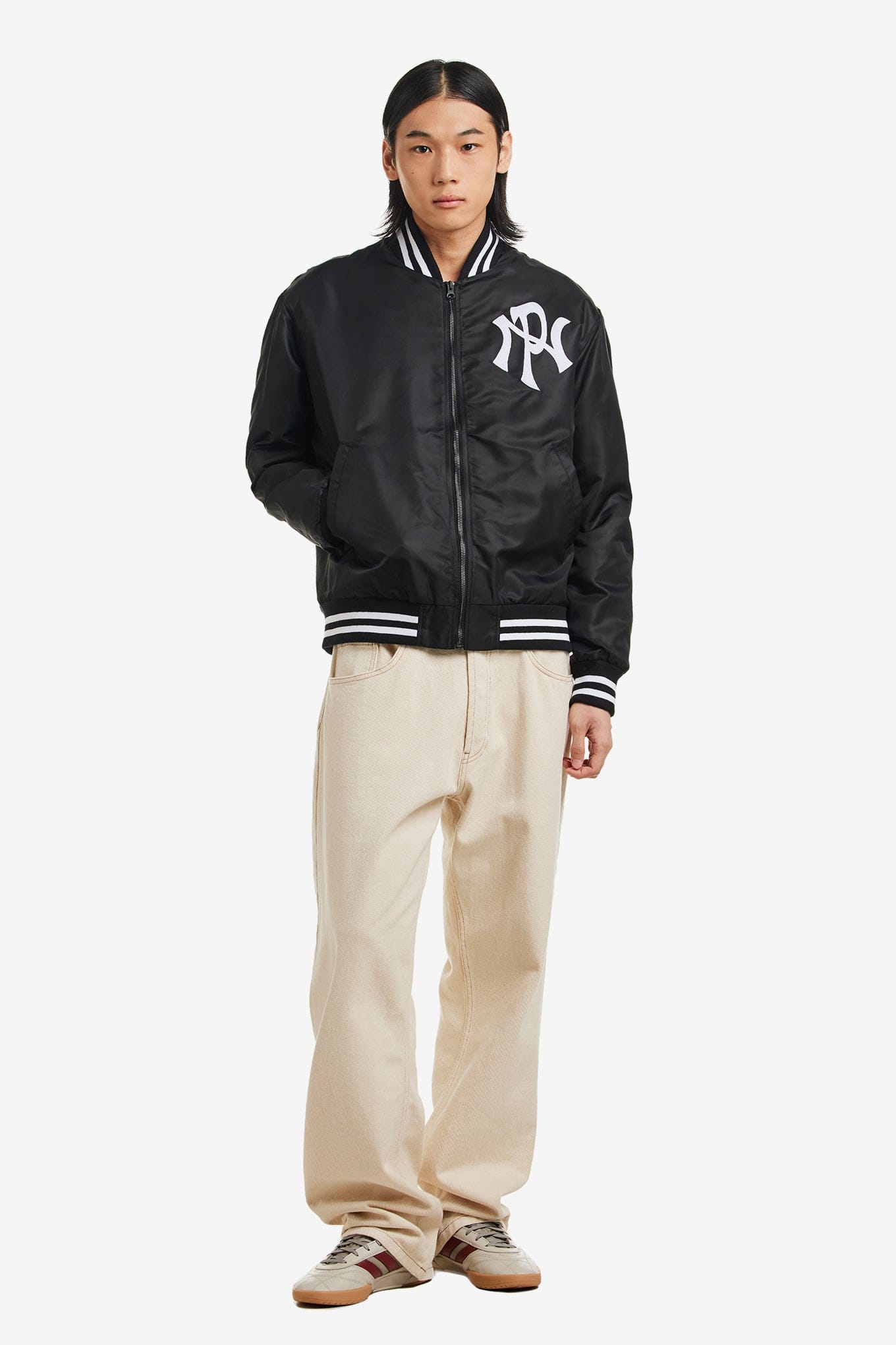 NO Problemo NYP NYLON VARSITY JACKET