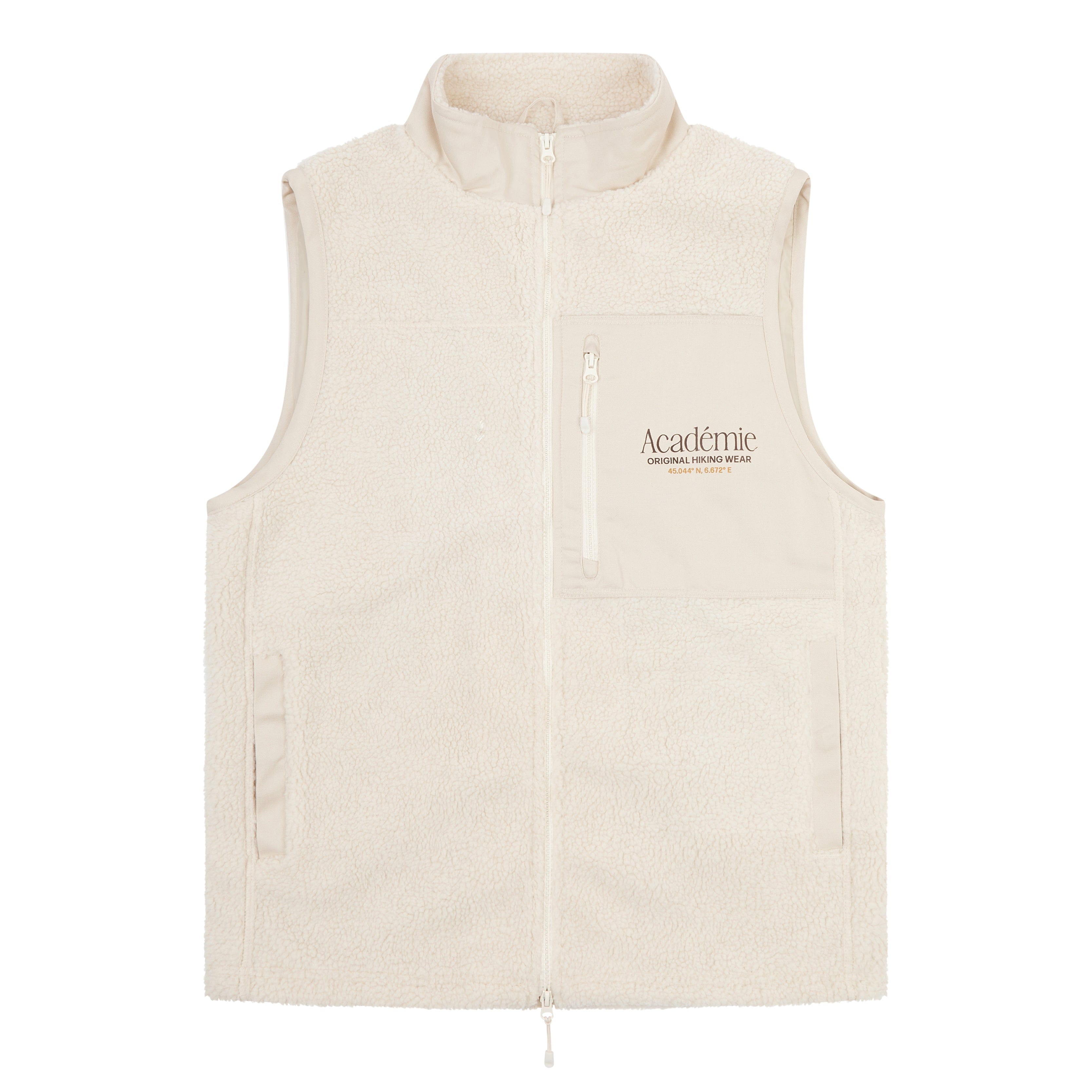 Vice 84 Co - Ordinates Sherpa Fleece Gilet - Cream