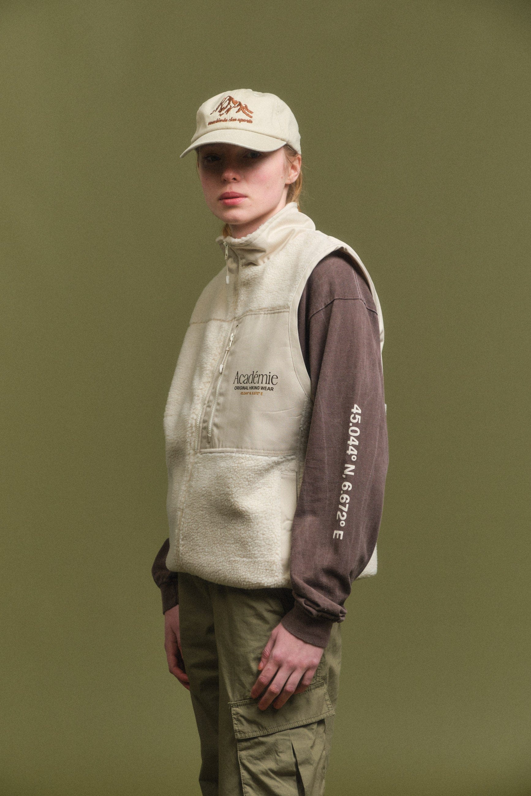 Vice 84 Co - Ordinates Sherpa Fleece Gilet - Cream