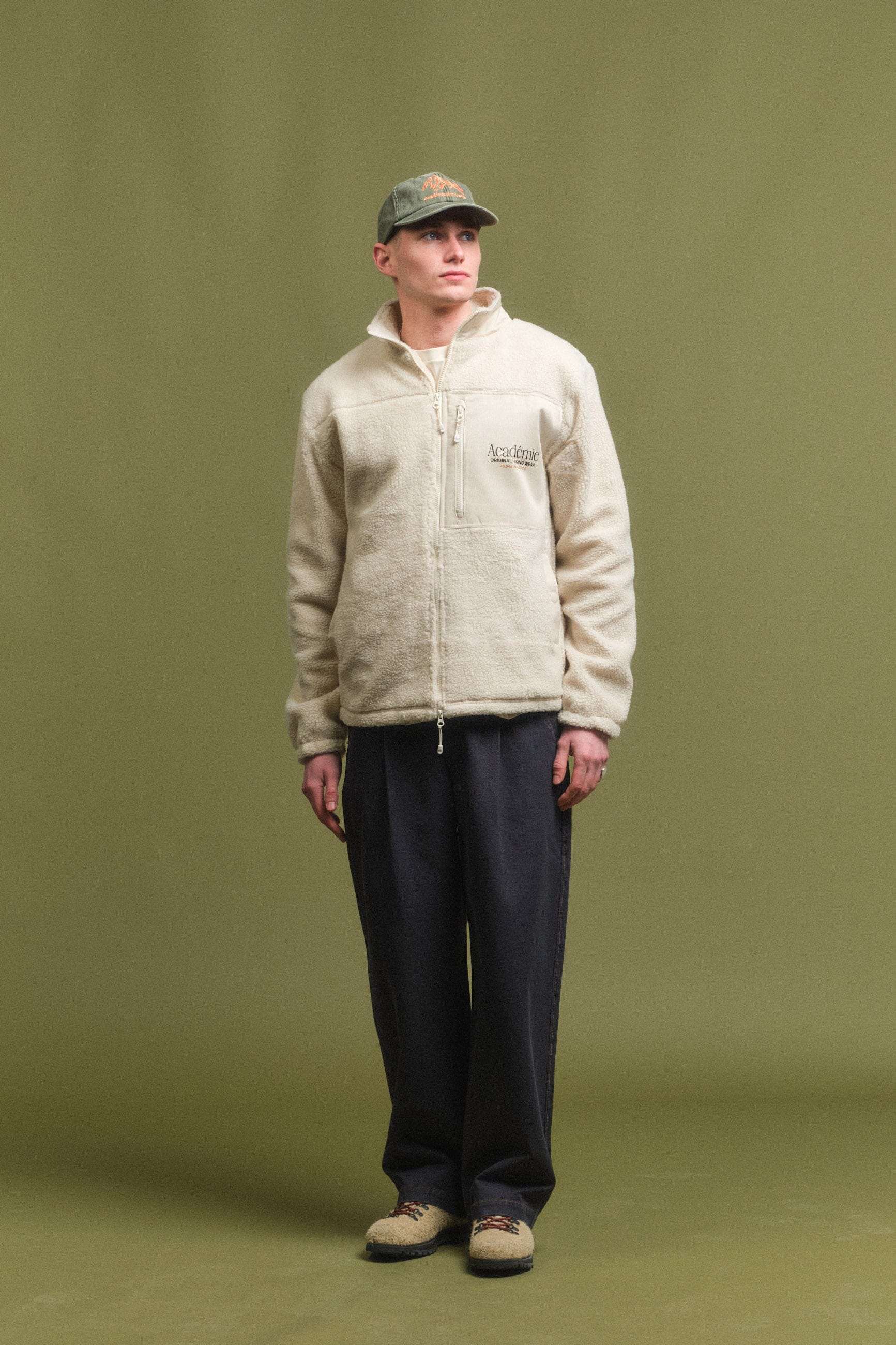 Vice 84 Co - Ordinates Sherpa Zip Fleece - Cream