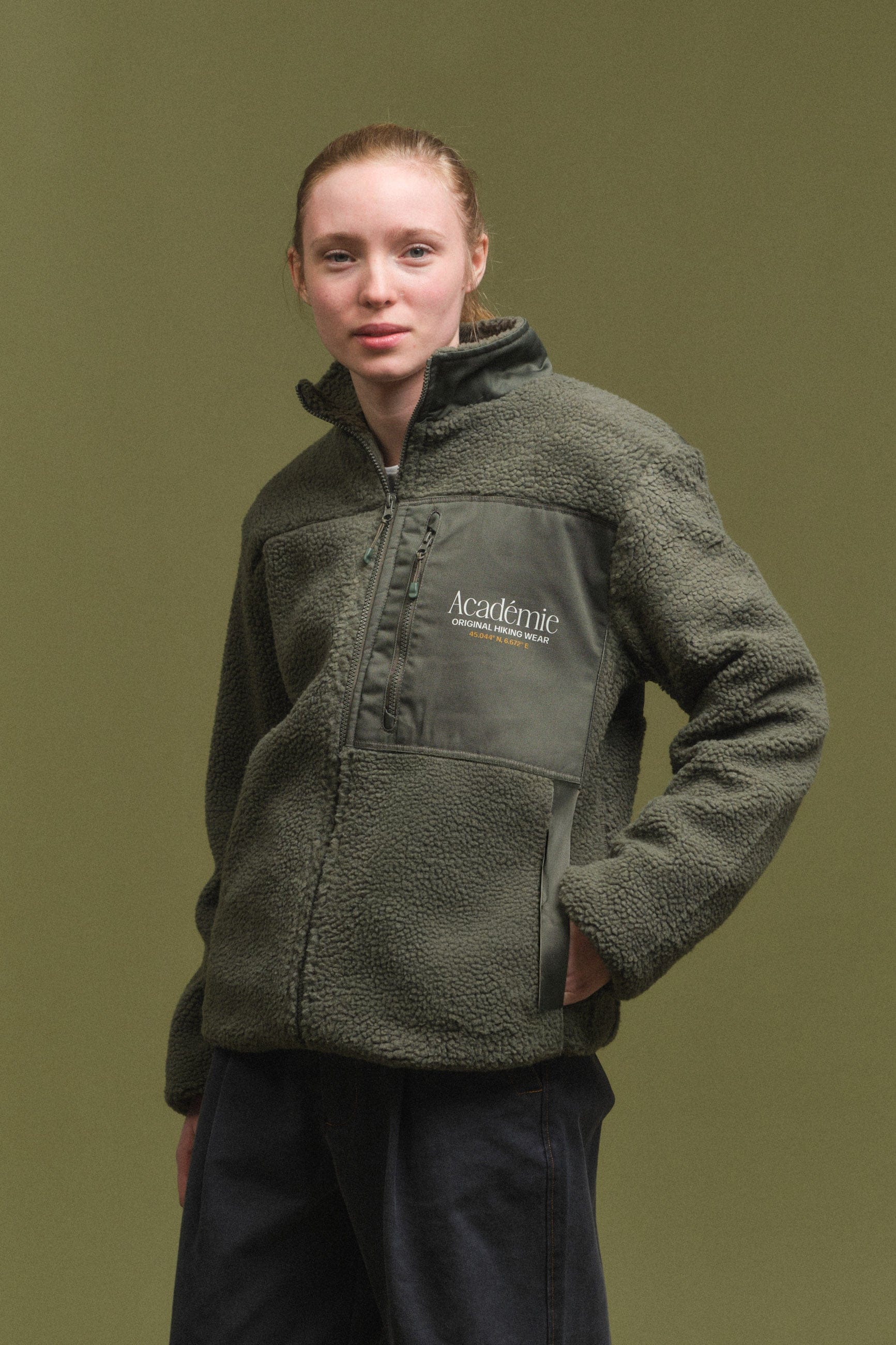 Vice 84 Co - Ordinates Sherpa Zip Fleece - Forest Green