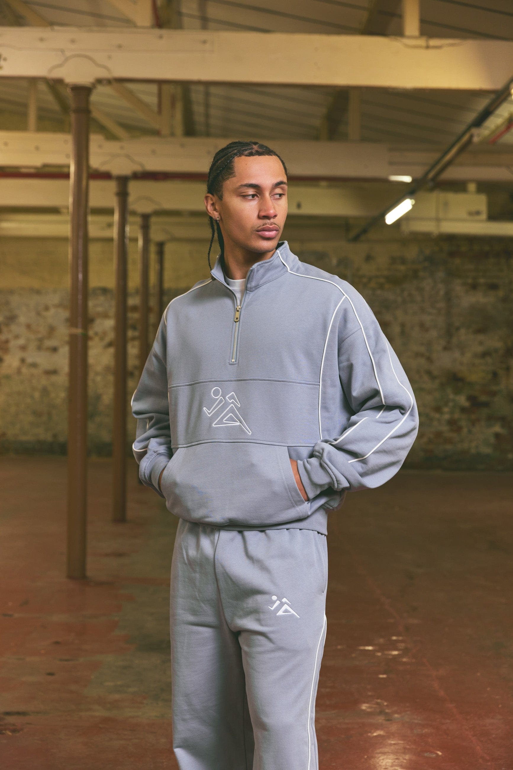 Vice 84 Stadium Heavyweight 1/4 Zip - Blue