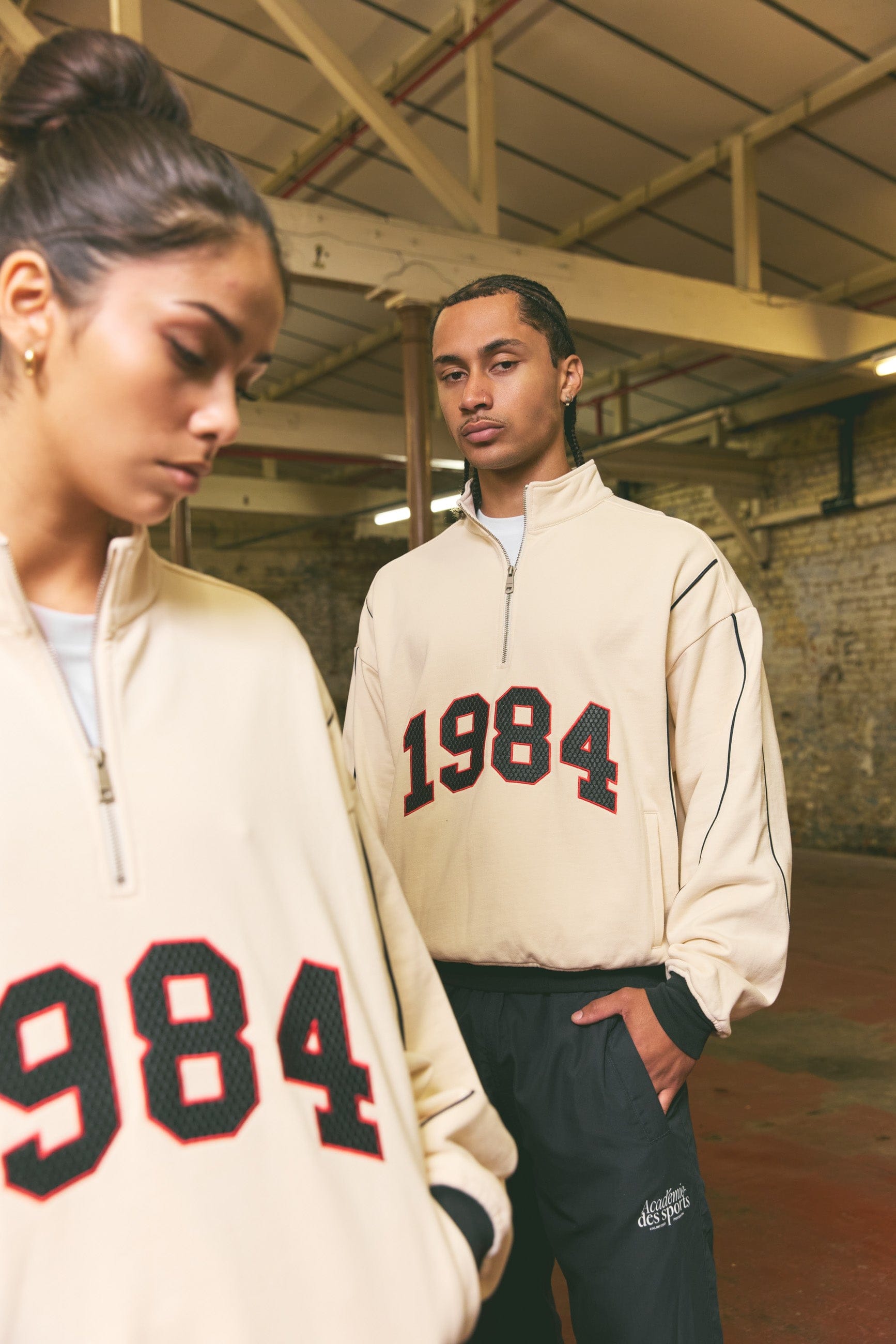 Vice 84 Alumni Heavyweight 1/4 Zip - Cream