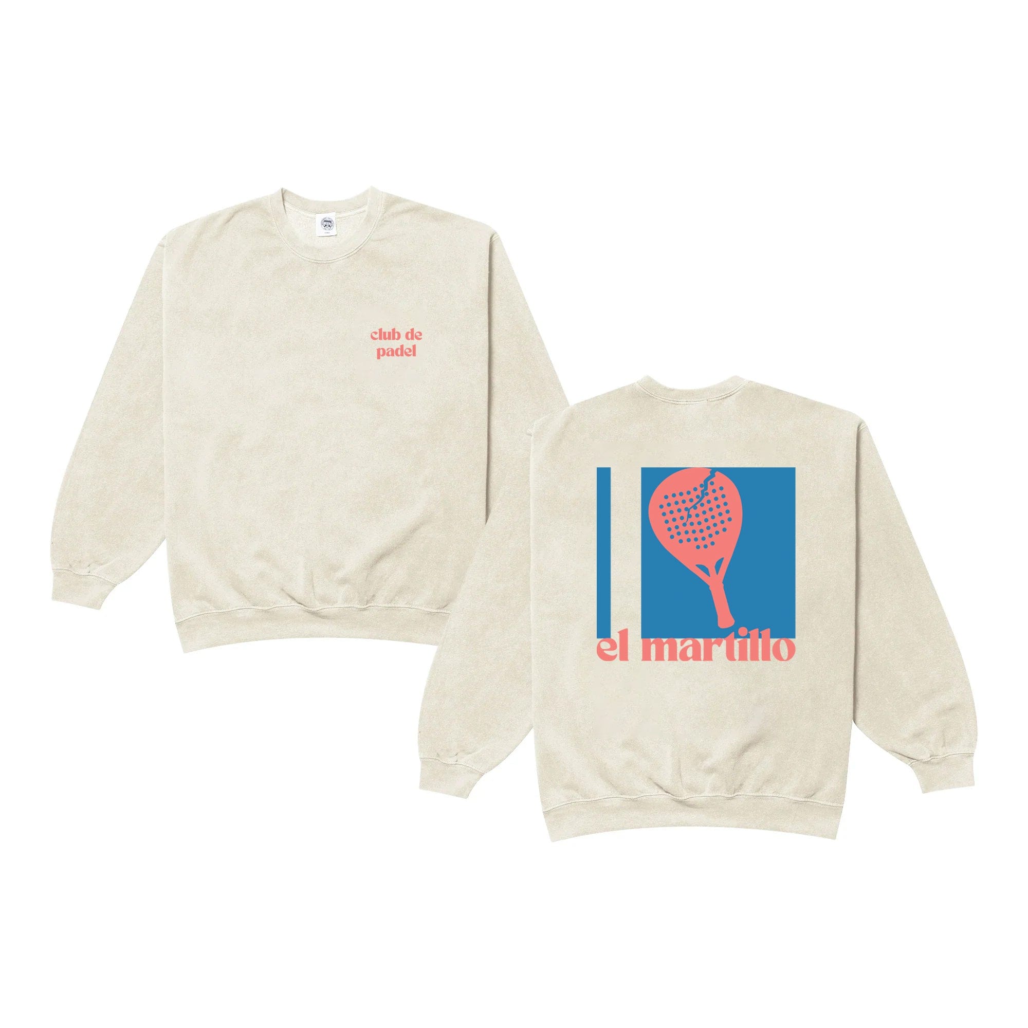 Club de Padel El Martillo 2.0 Vintage Washed Sweater - Cream
