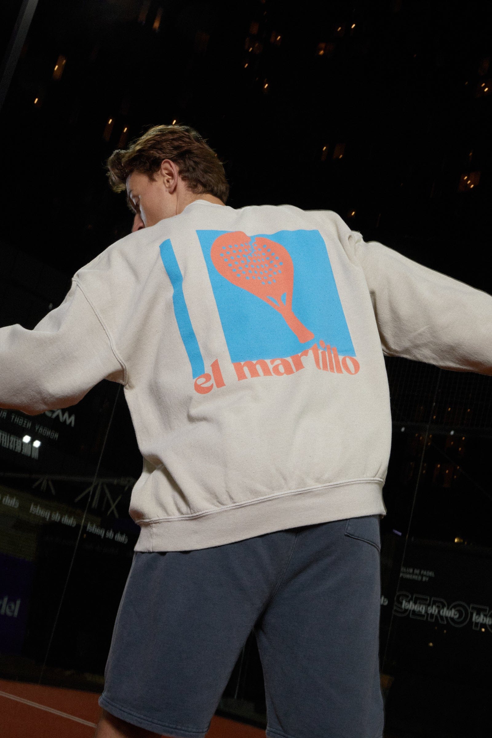 Club de Padel El Martillo 2.0 Vintage Washed Sweater - Cream