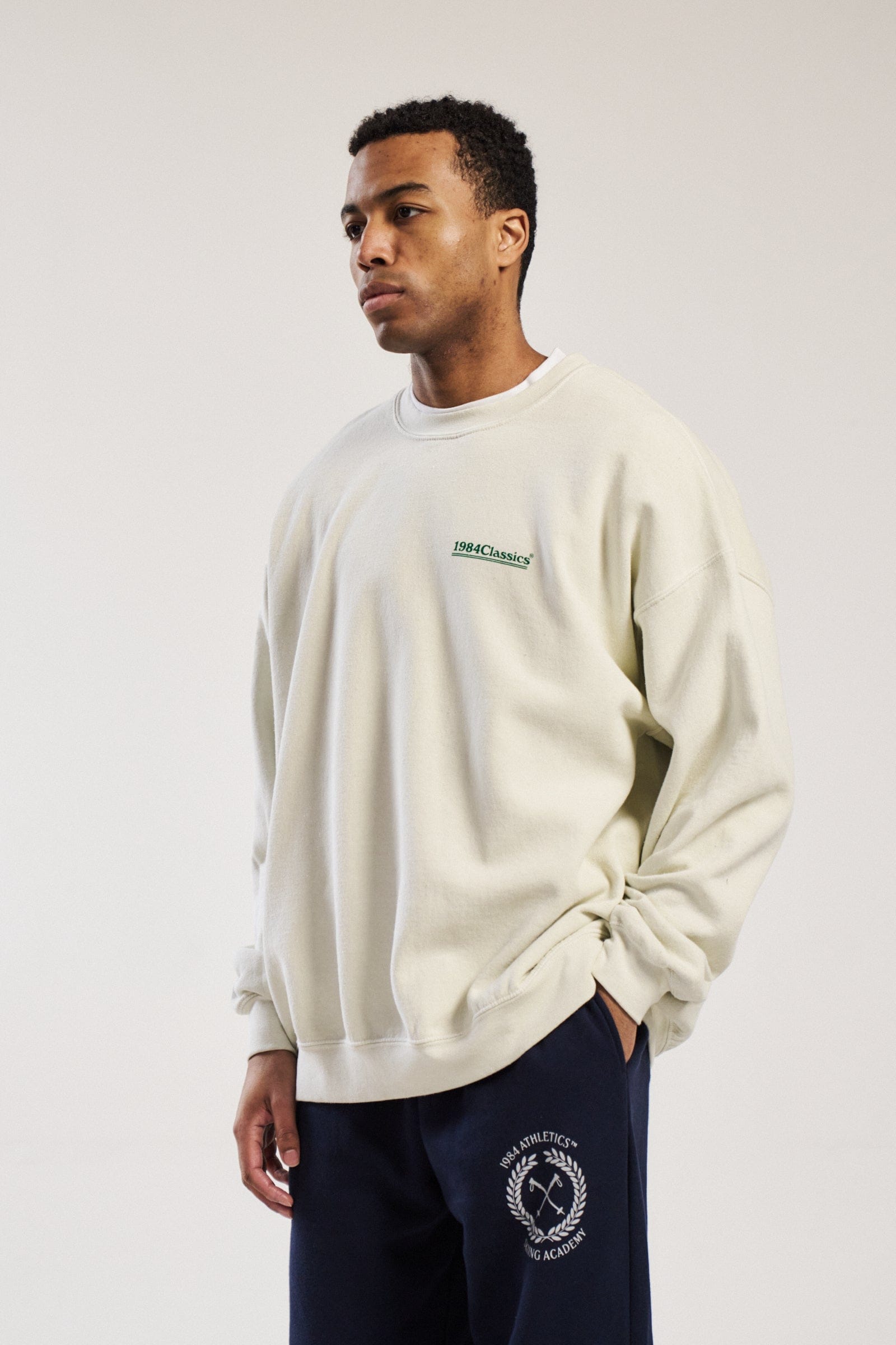 Vice 84 Classics Vintage Washed Sweater - Cream