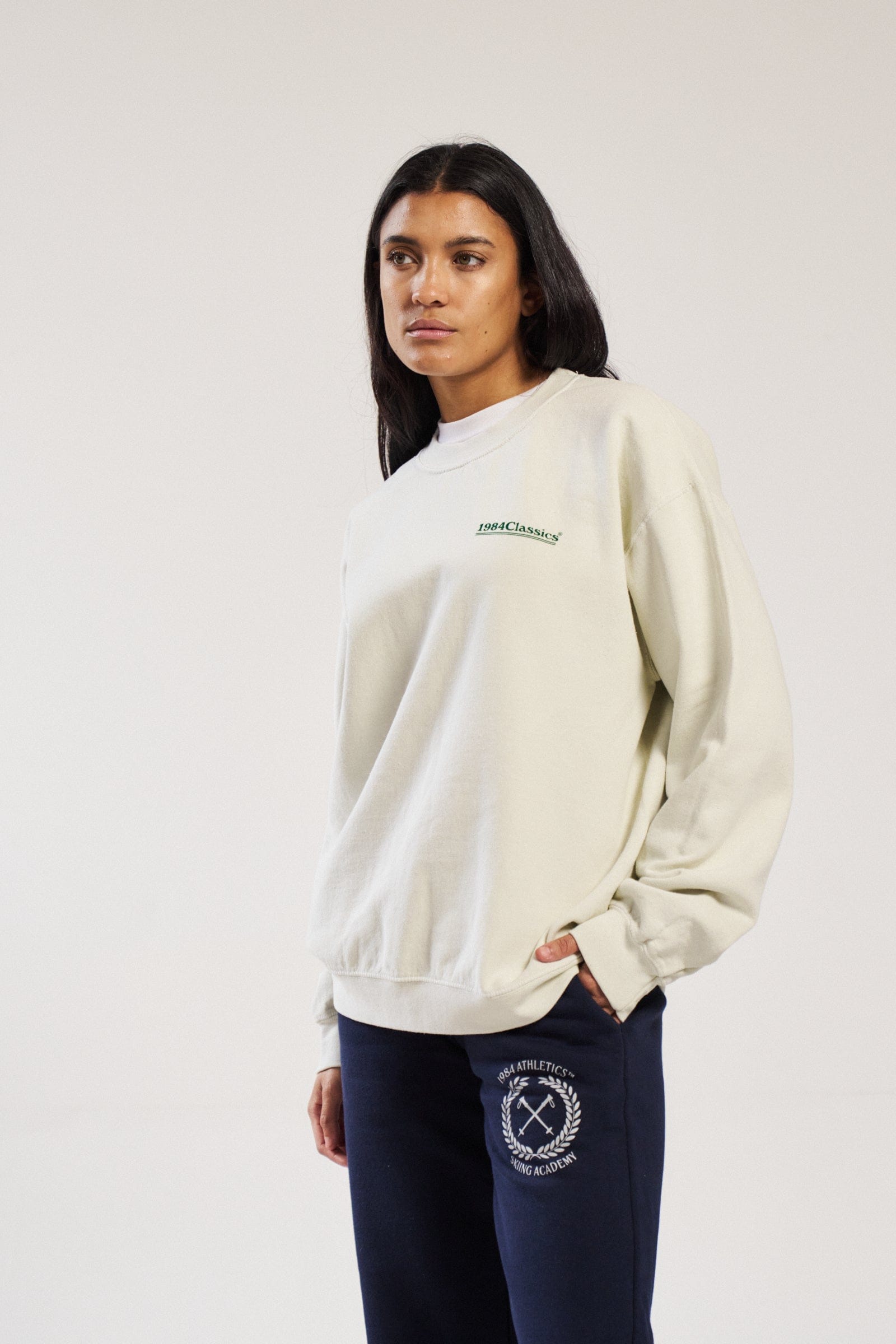 Vice 84 Classics Vintage Washed Sweater - Cream