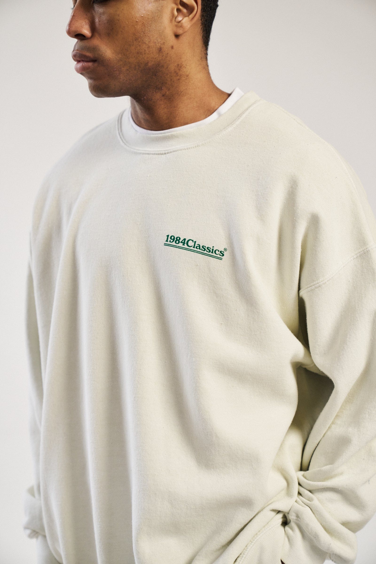 Vice 84 Classics Vintage Washed Sweater - Cream