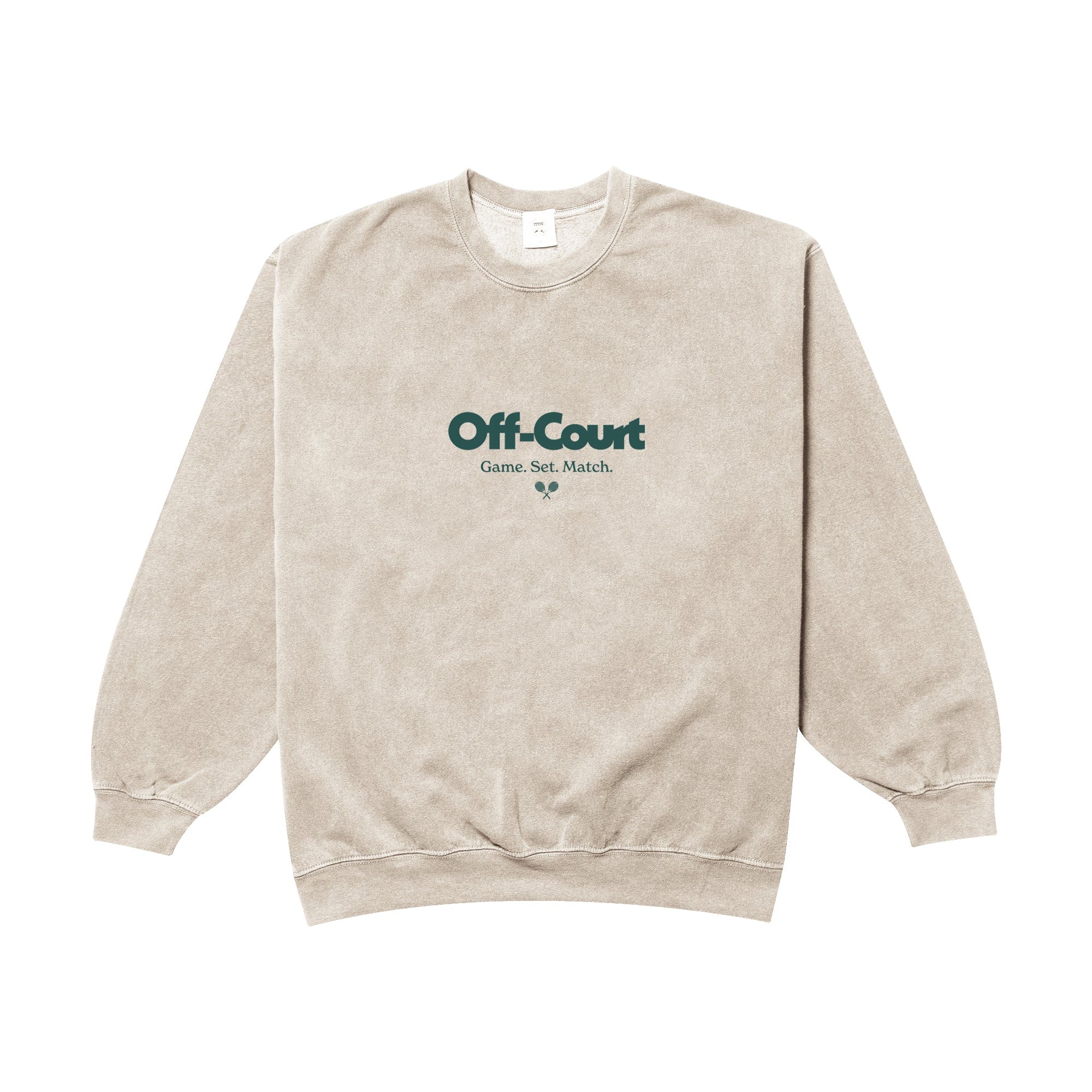 Vice 84 Off - Court GSM Vintage Washed Sweater - Cream