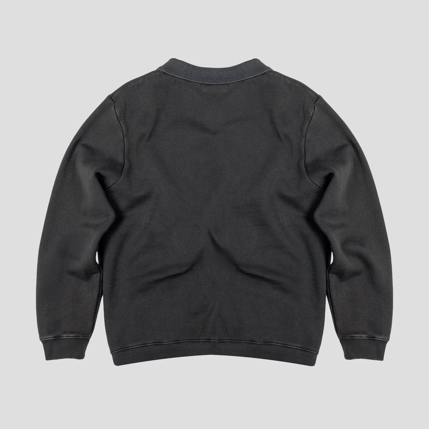Amongst Few - Derek Collared Sweater (Charcoal)