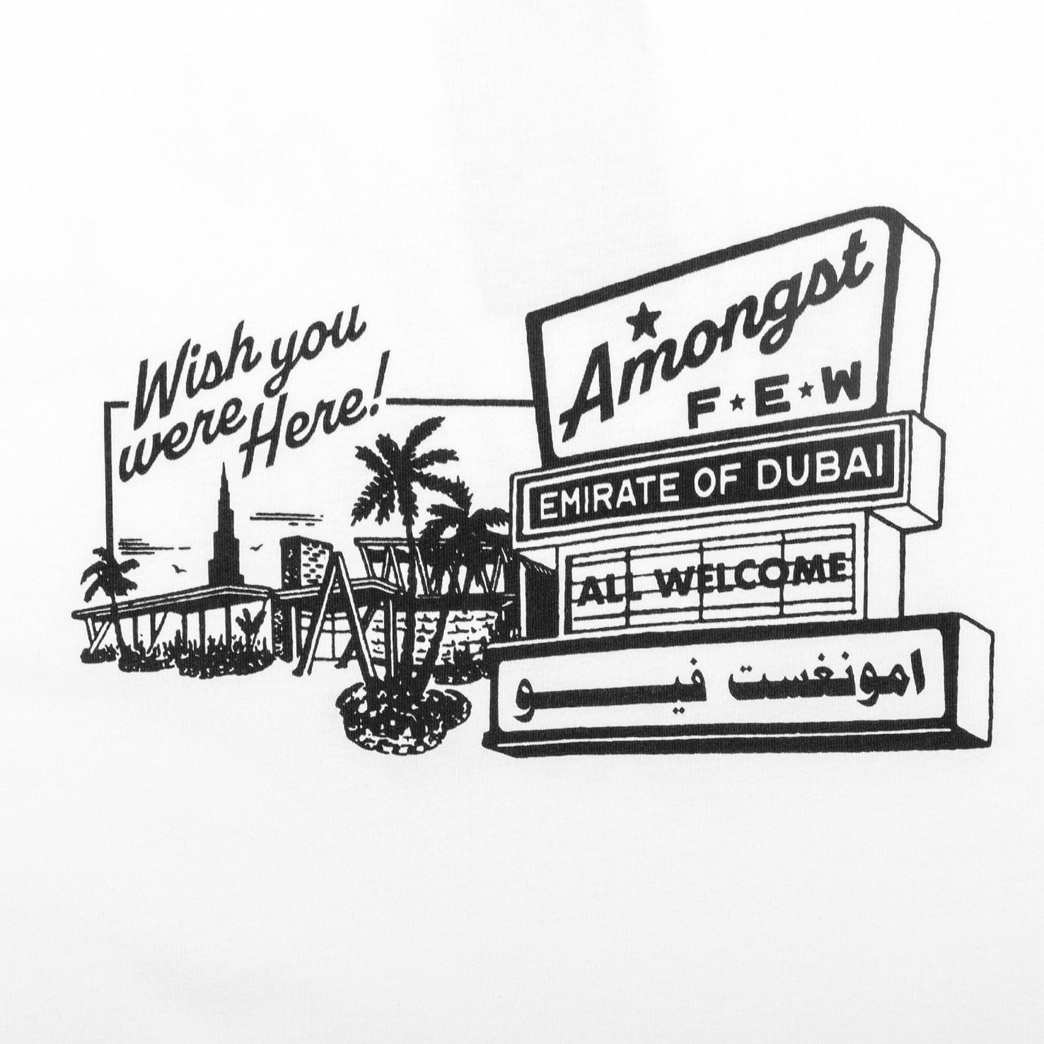 WHITE* amongst few - Wish You Were Here T - Shirt (White)