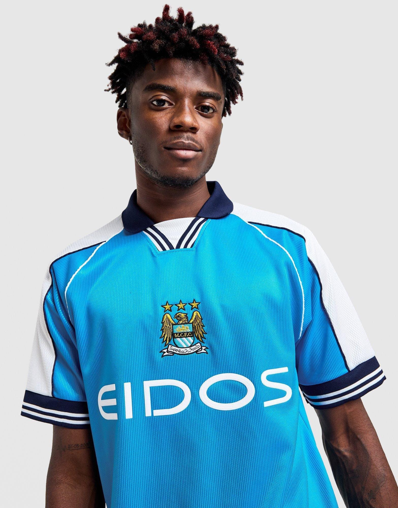 UK BRAND Manchester City FC '00 Retro Home Shirt