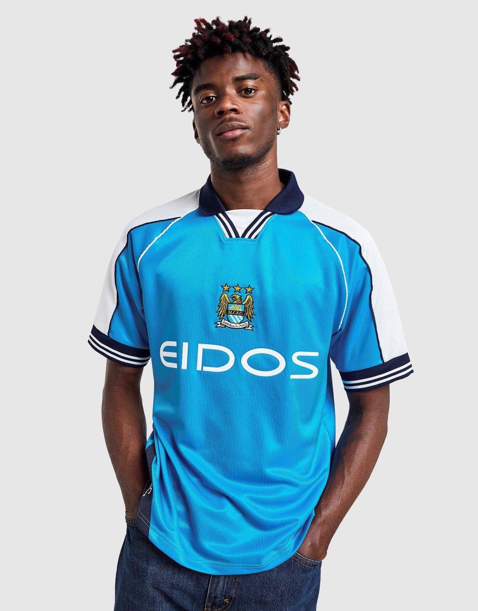 UK BRAND Manchester City FC '00 Retro Home Shirt