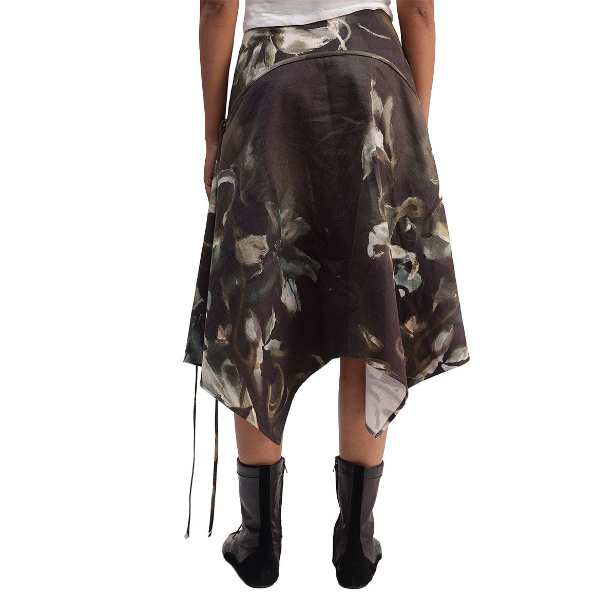 Almost Gods Lilies Panelled Skirt