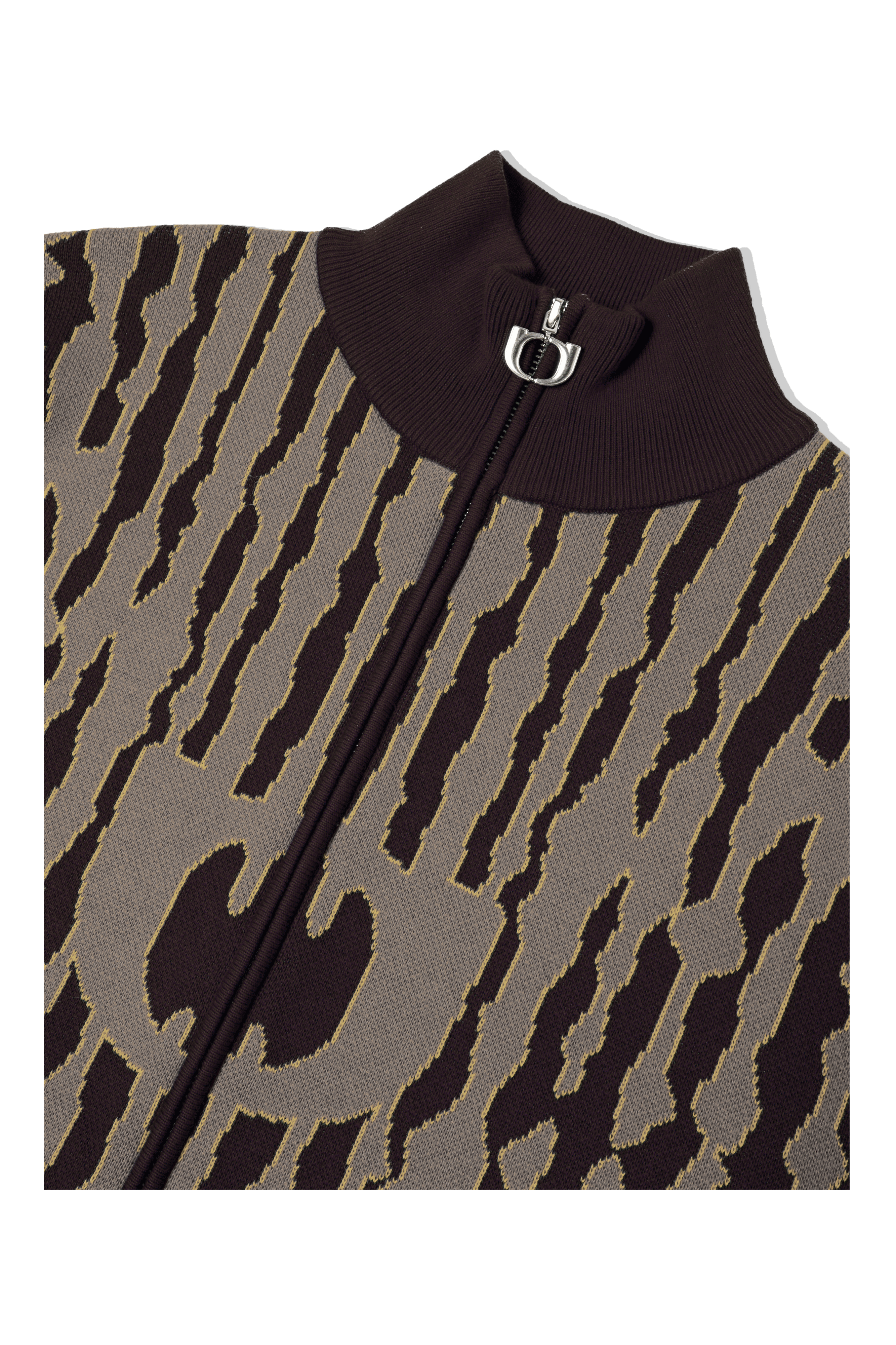 One Block Down Link Camo Zipped Sweater