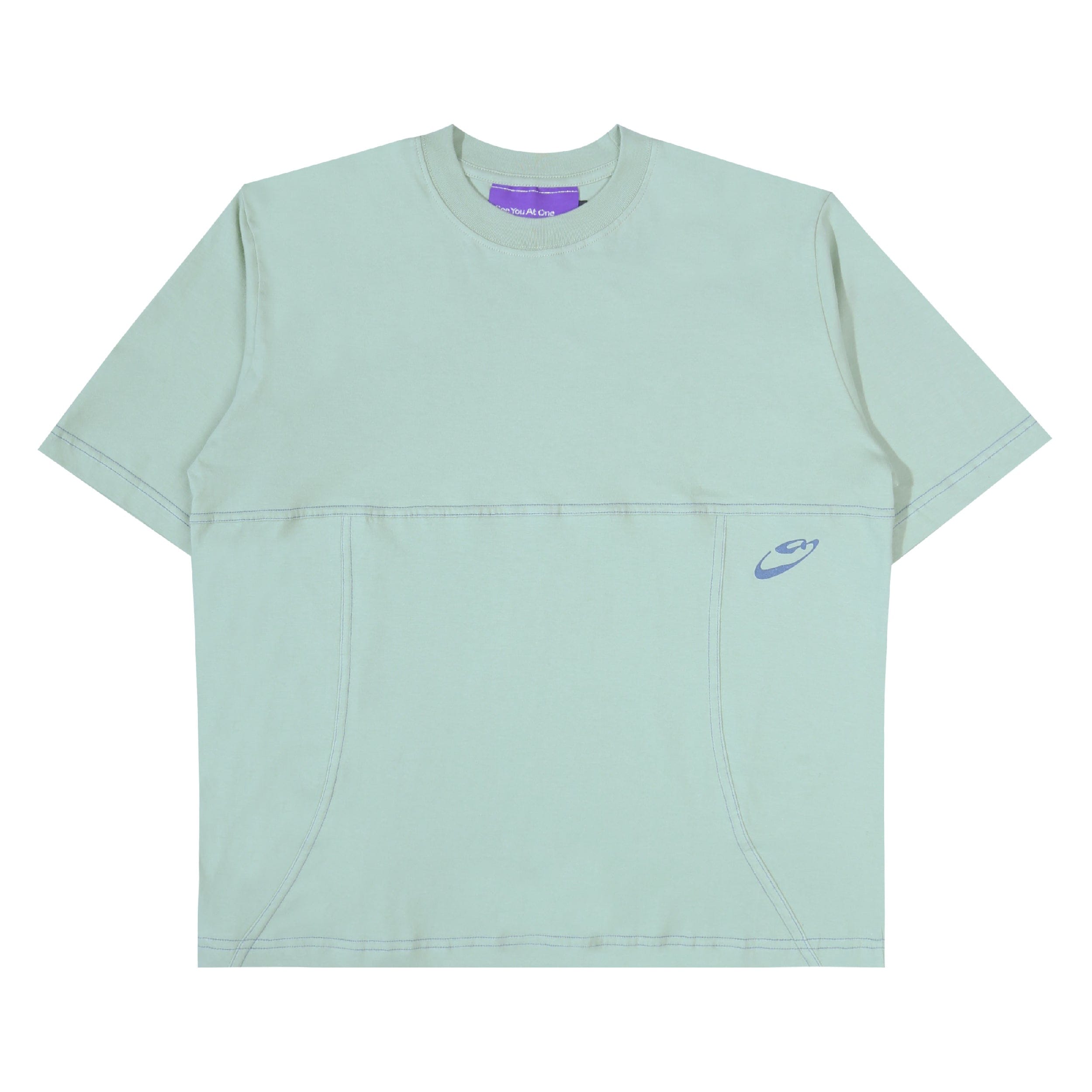 See You At One Break Panel T - Shirt - Mint