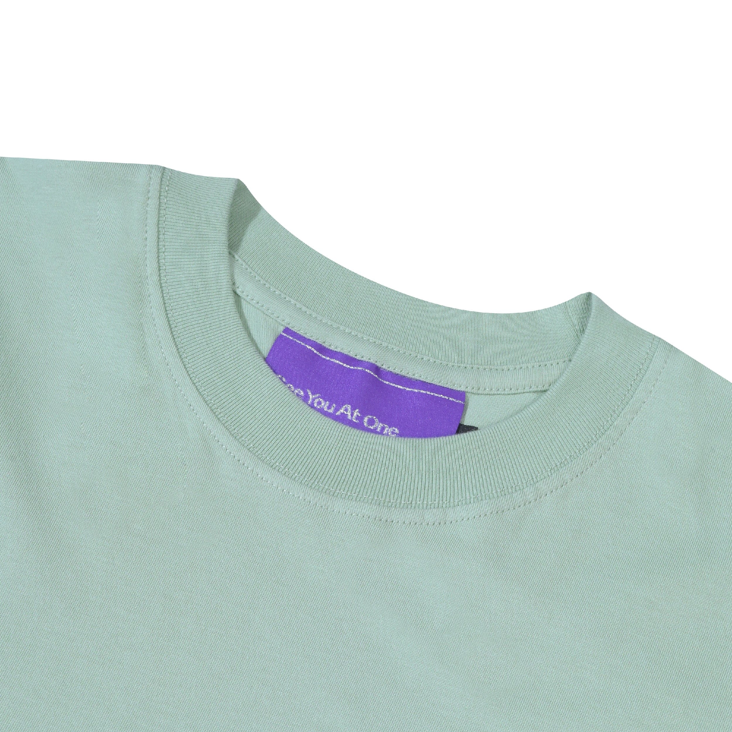 See You At One Break Panel T - Shirt - Mint