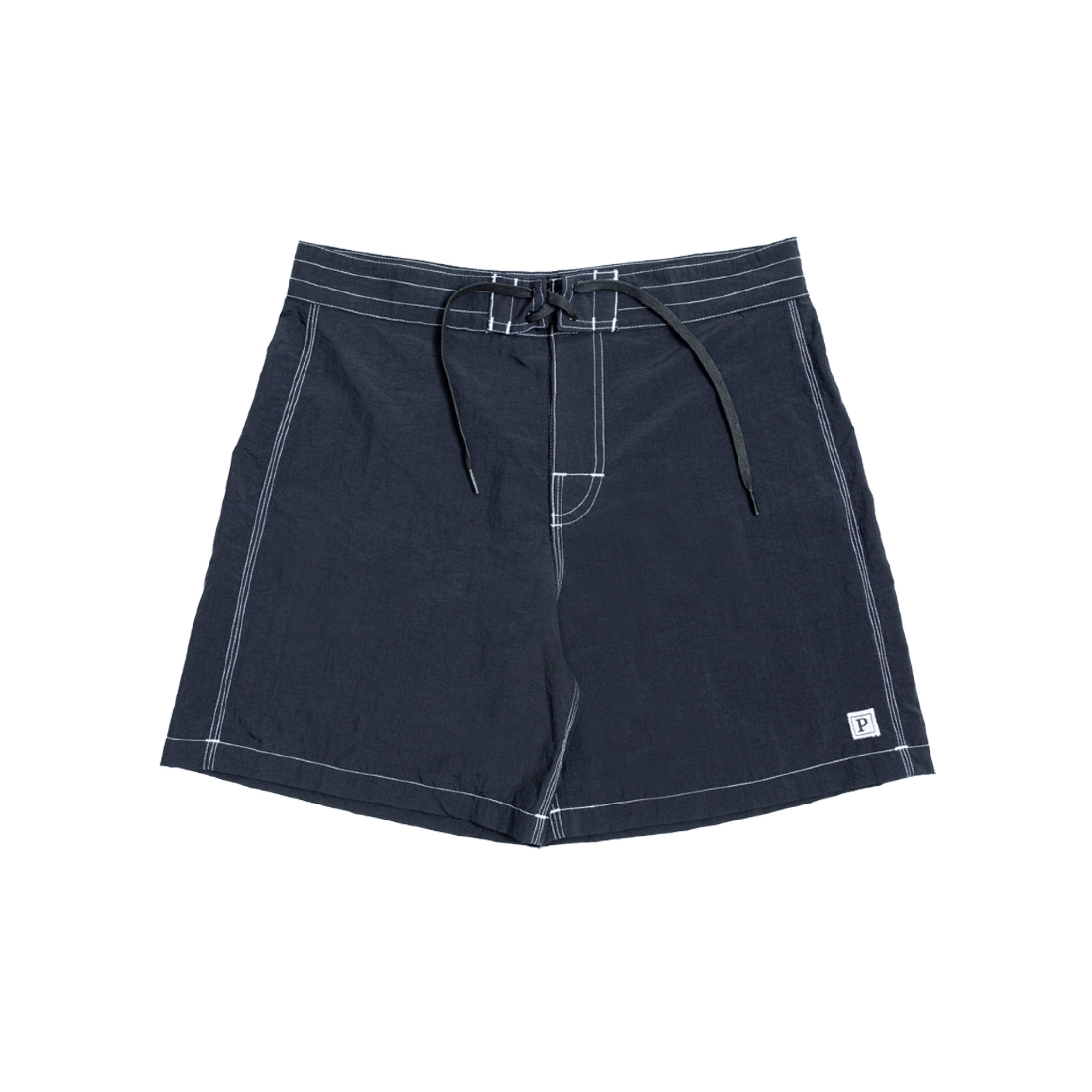 Politeunivers Zig Zag P Square Boardshort - Black