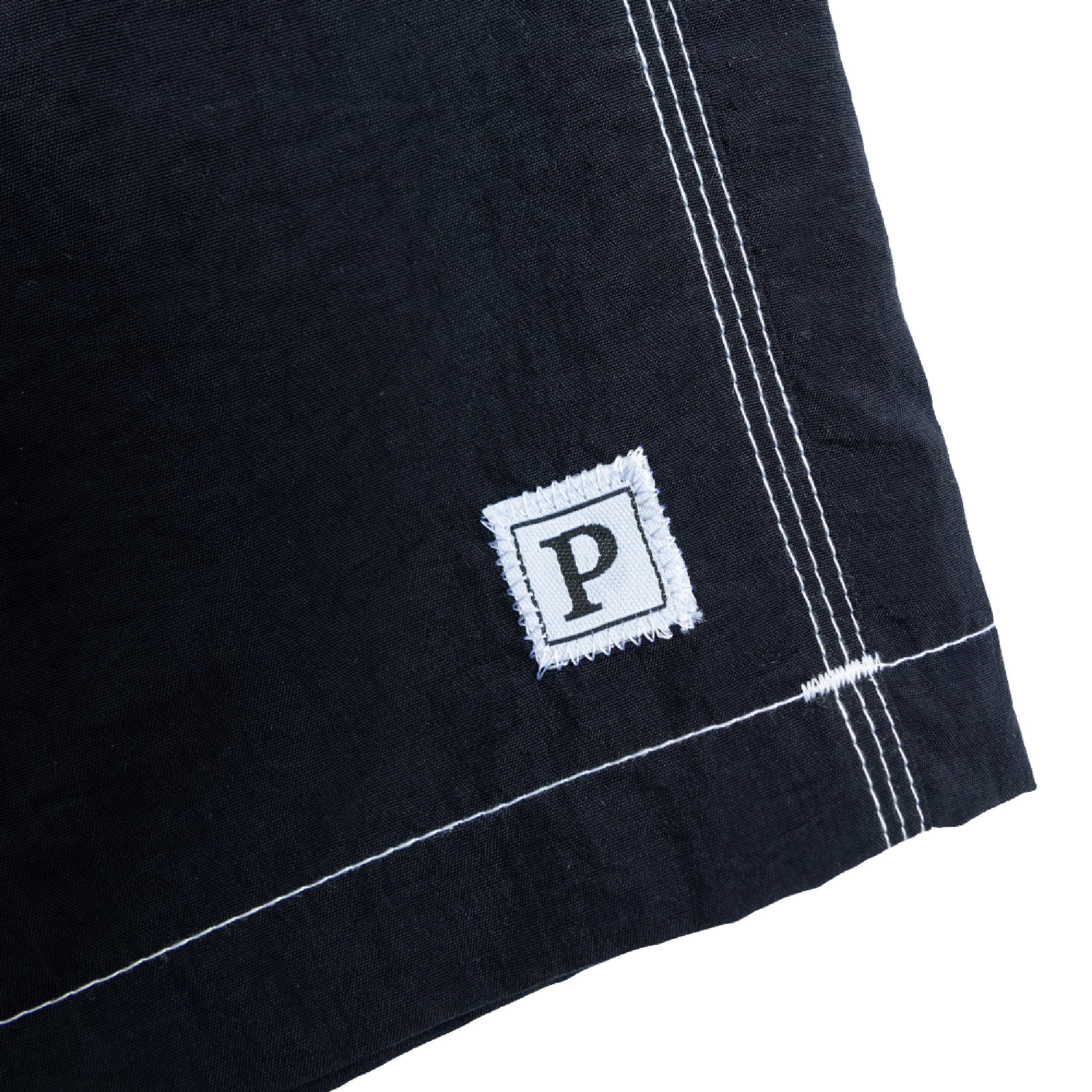 Politeunivers Zig Zag P Square Boardshort - Black