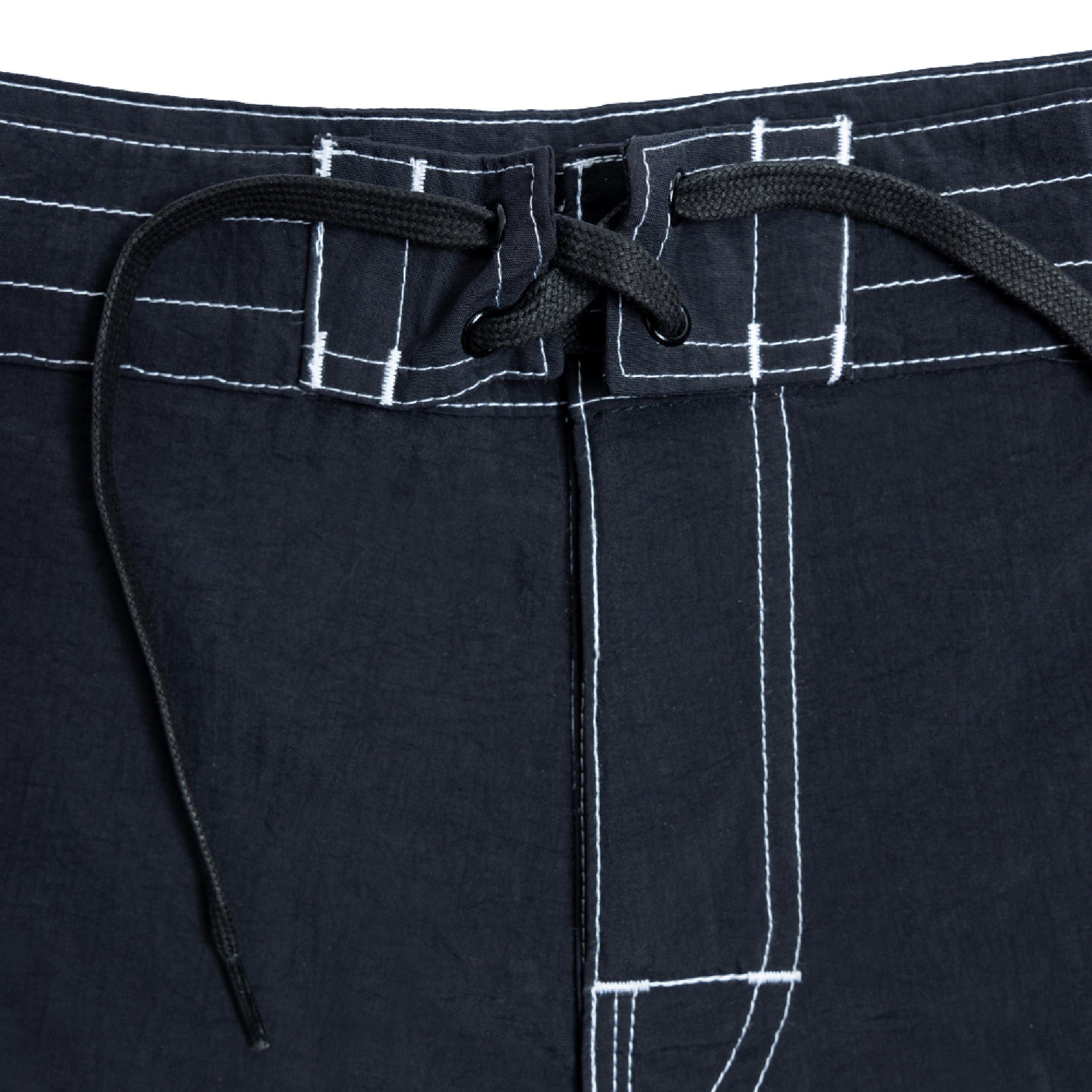 Politeunivers Zig Zag P Square Boardshort - Black