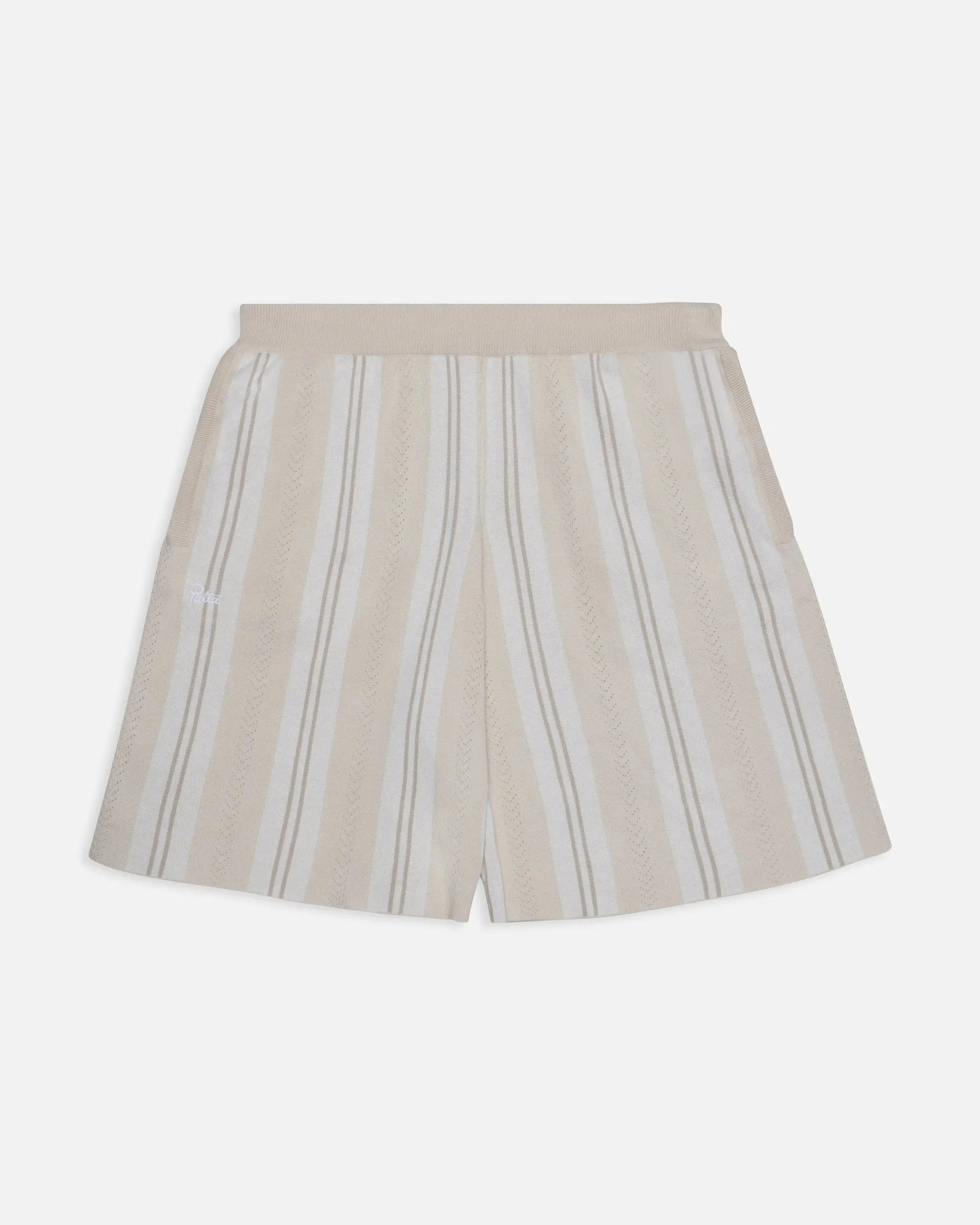 Football Patta Knitted Football Shorts (Oatmeal)