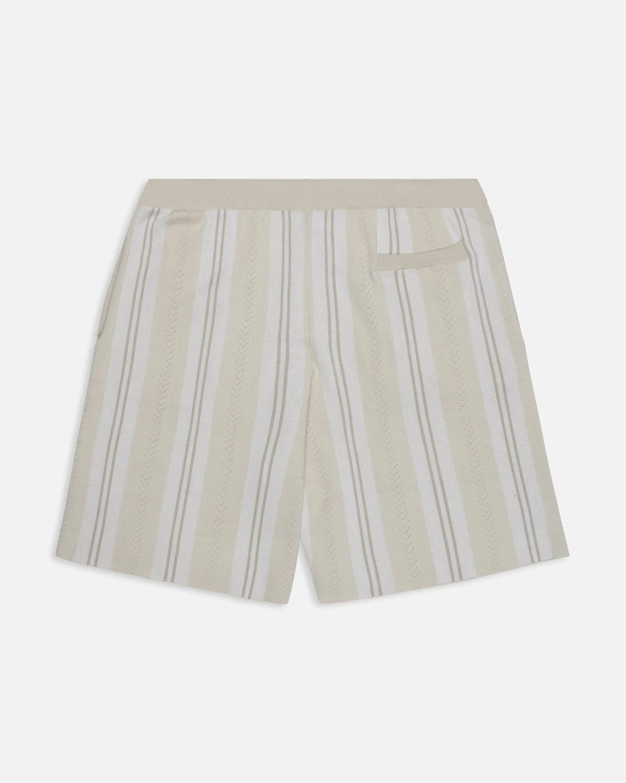 Football Patta Knitted Football Shorts (Oatmeal)